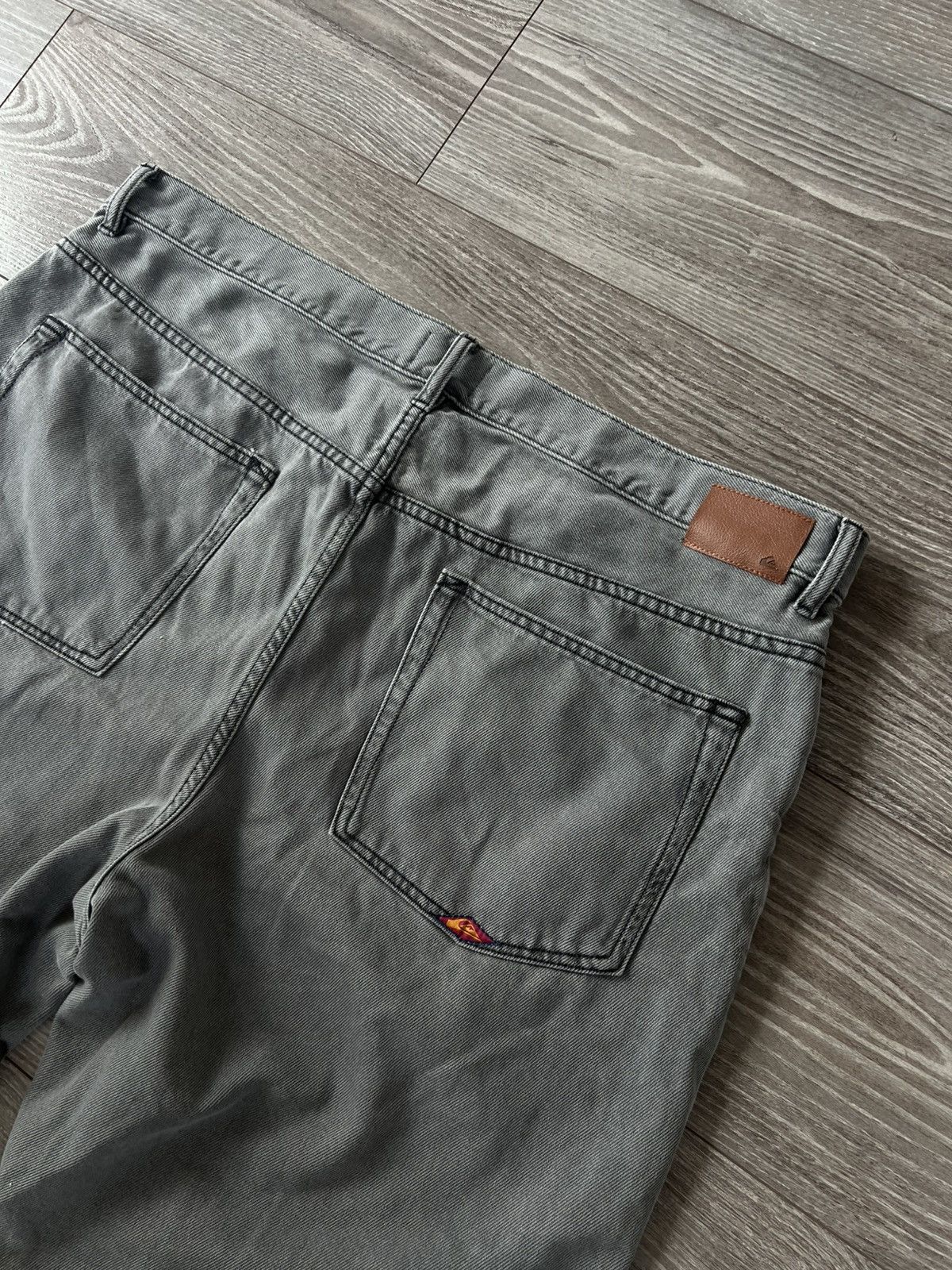 Quiksilver Archival Sk8 Quicksilver Opium Gray Baggy Jeans Shorts Size US 40 / EU 56 - 21 Thumbnail