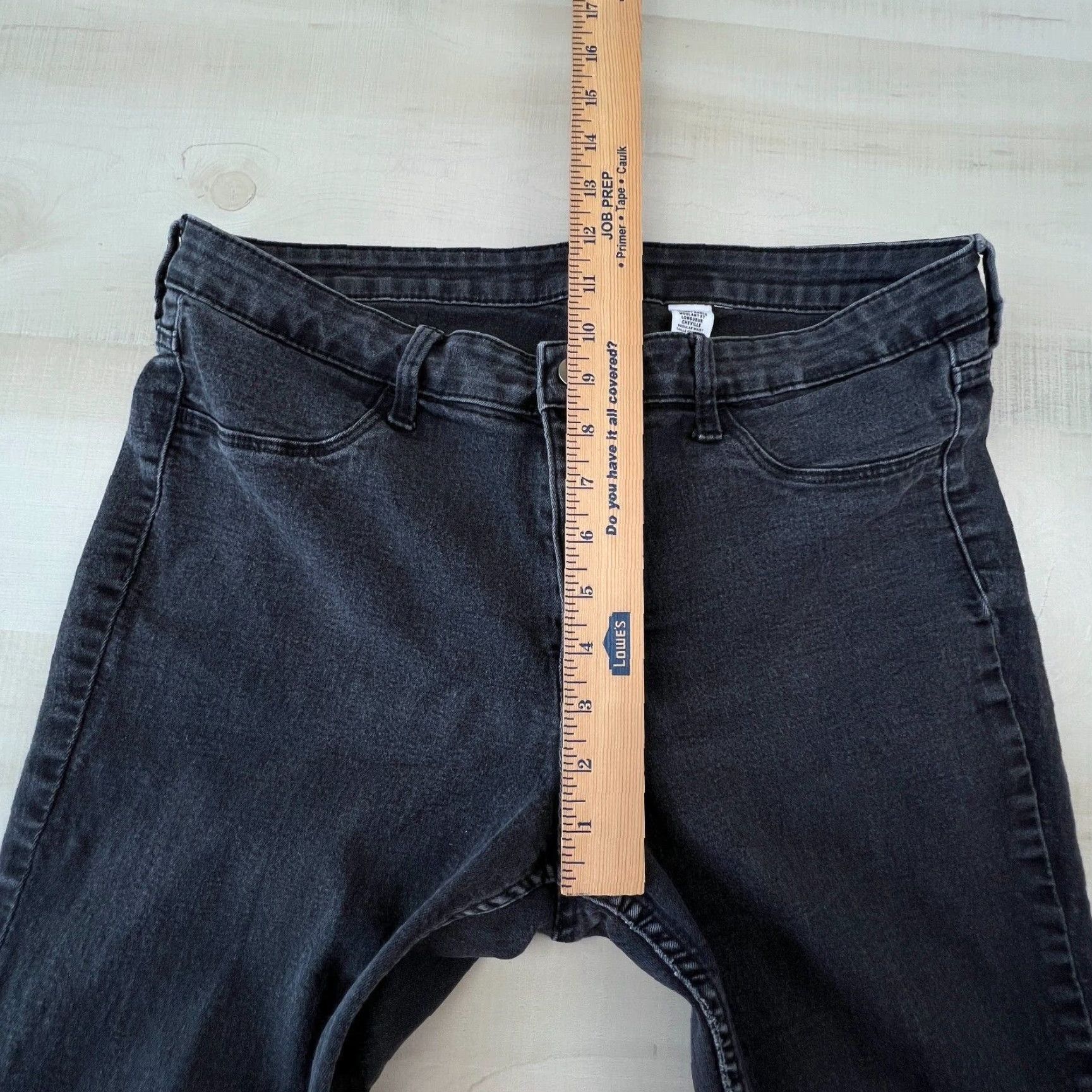 H&M H&M Womens Skinny Jeans 33 Faded Black Denim Mid Rise Stretch Ankle Size 24" / US 00 / IT 34 - 7 Thumbnail