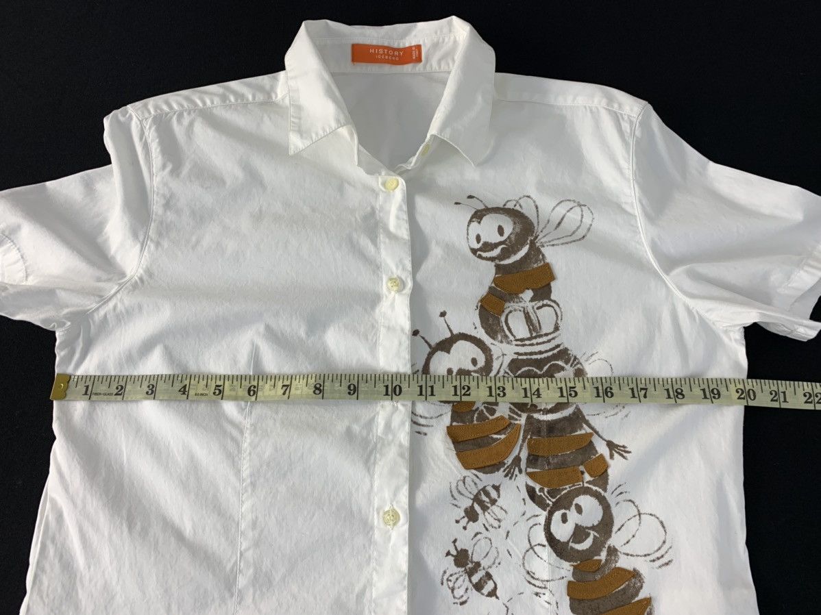 Iceberg Hype Iceberg History Flying Bee Art Printed Button Up Shirt Size M / US 6-8 / IT 42-44 - 11 Thumbnail