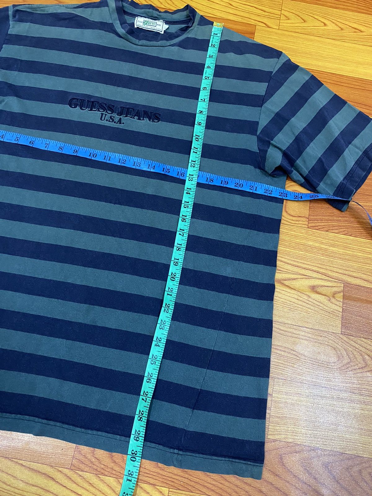 A$AP Rocky × Guess Vintage Guess Embroidery Stripe Tee Size US L / EU 52-54 / 3 - 7 Thumbnail