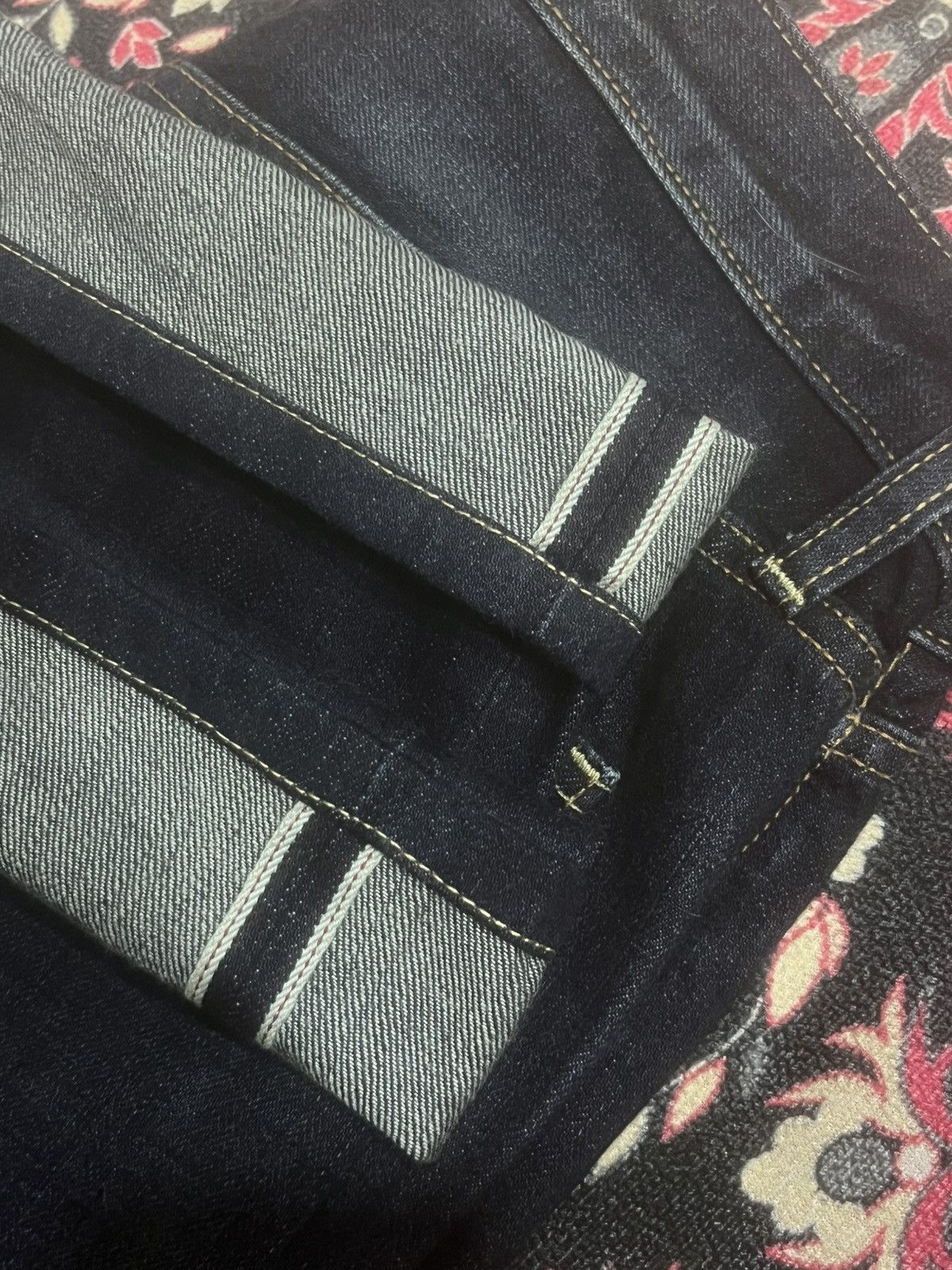 Undercover × Uniqlo Vintage Uniqlo Dark Whisker Blue Regular Fit Selvedge Jeans Size US 29 - 10 Thumbnail
