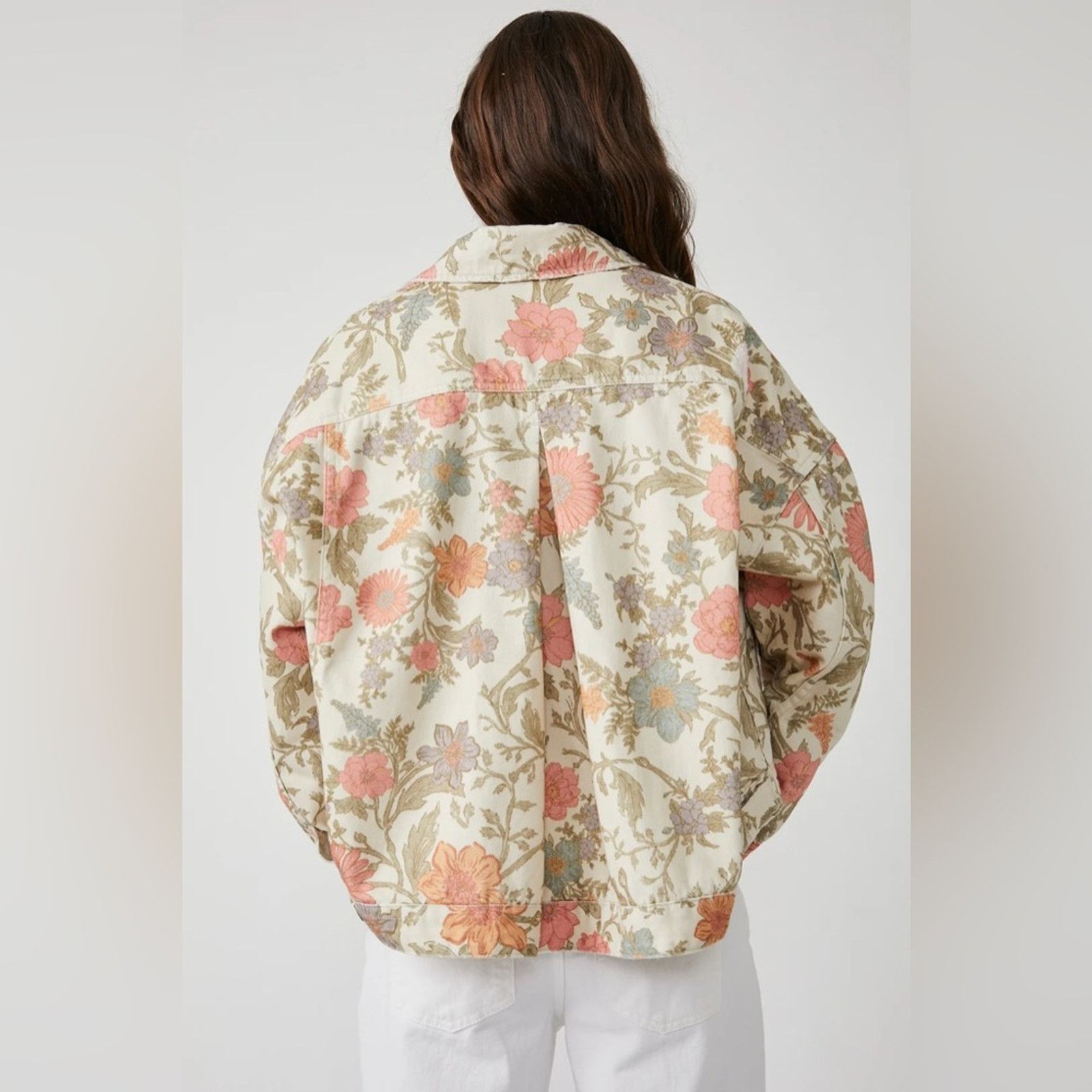 Free People 🎉LAST PIECE🎉Free People Opal Swing Denim Jacket Size S / US 4 / IT 40 - 4 Thumbnail