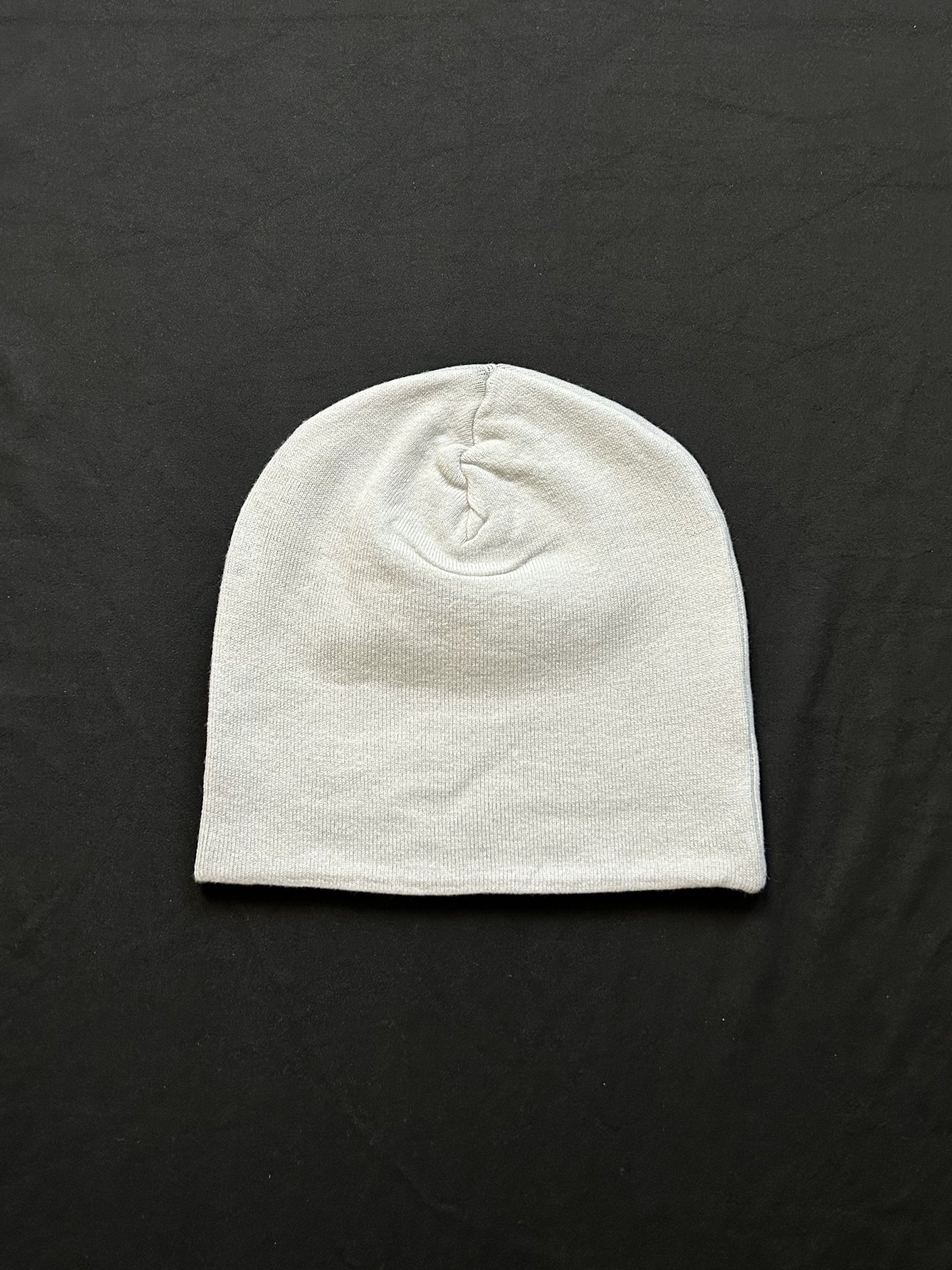 Japanese Brand Rare Little Devil Graphic Design No Cuff Beanie Hat White OS Size ONE SIZE - 3 Thumbnail