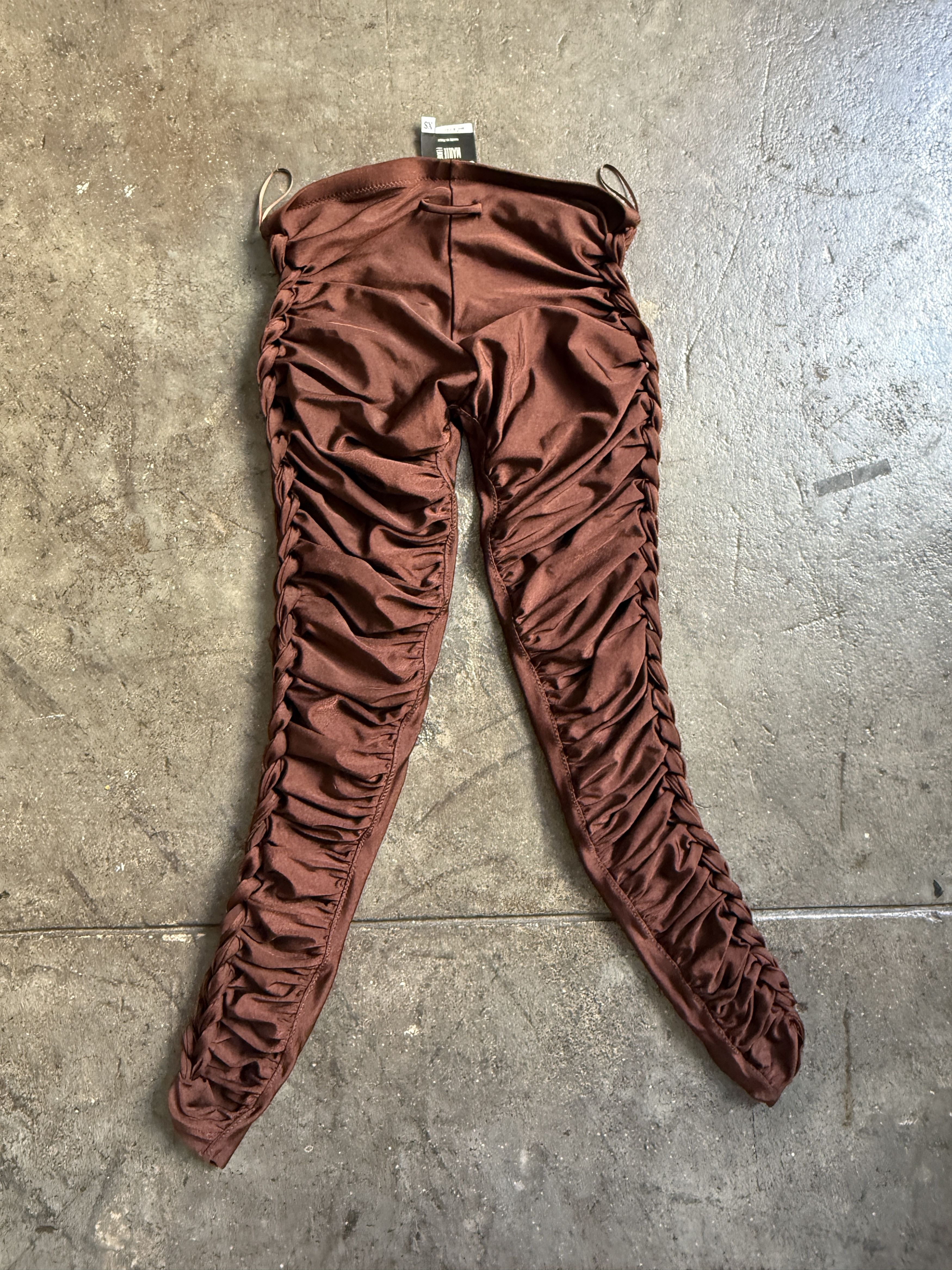Jean Paul Gaultier Early 2000's Brand New Twisted Capri Tights Size 26" / US 2 / IT 38 - 3 Thumbnail