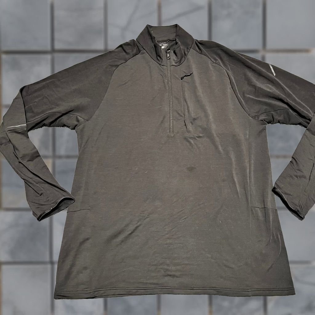 Vintage Hill City Shirt Mens XL Black Performance Long Sleeve 1/4 Quarter Zip Running Size US XL / EU 56 / 4 - 1 Thumbnail