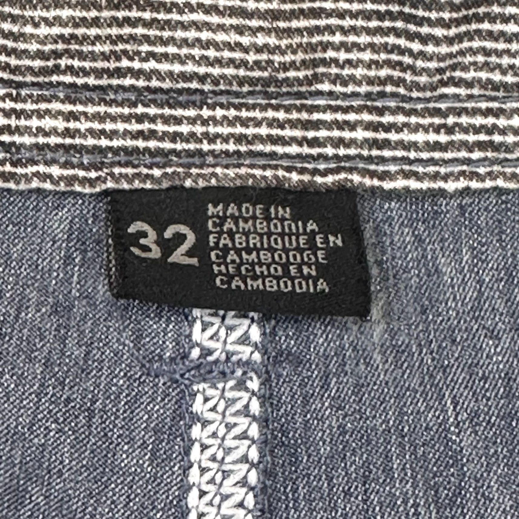Vintage Oniell Redwood 20" Chino Heather Slate 32 x 9 Relax Fit Poly Cotton Twill Design Size US 32 / EU 48 - 5 Thumbnail
