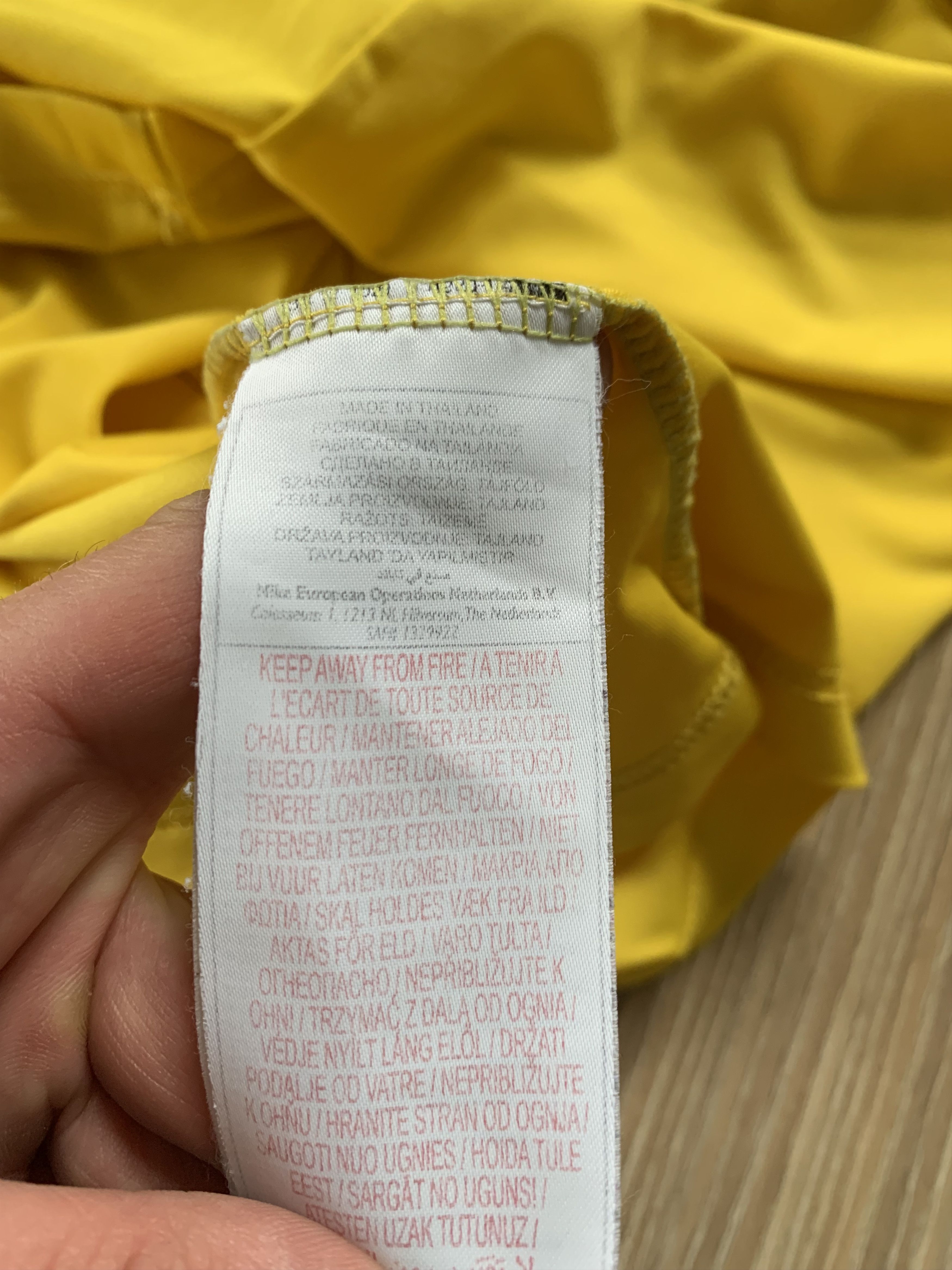 Nike Nike Campton FC Yellow Cotton Long Sleeve Size US XL / EU 56 / 4 - 10 Thumbnail