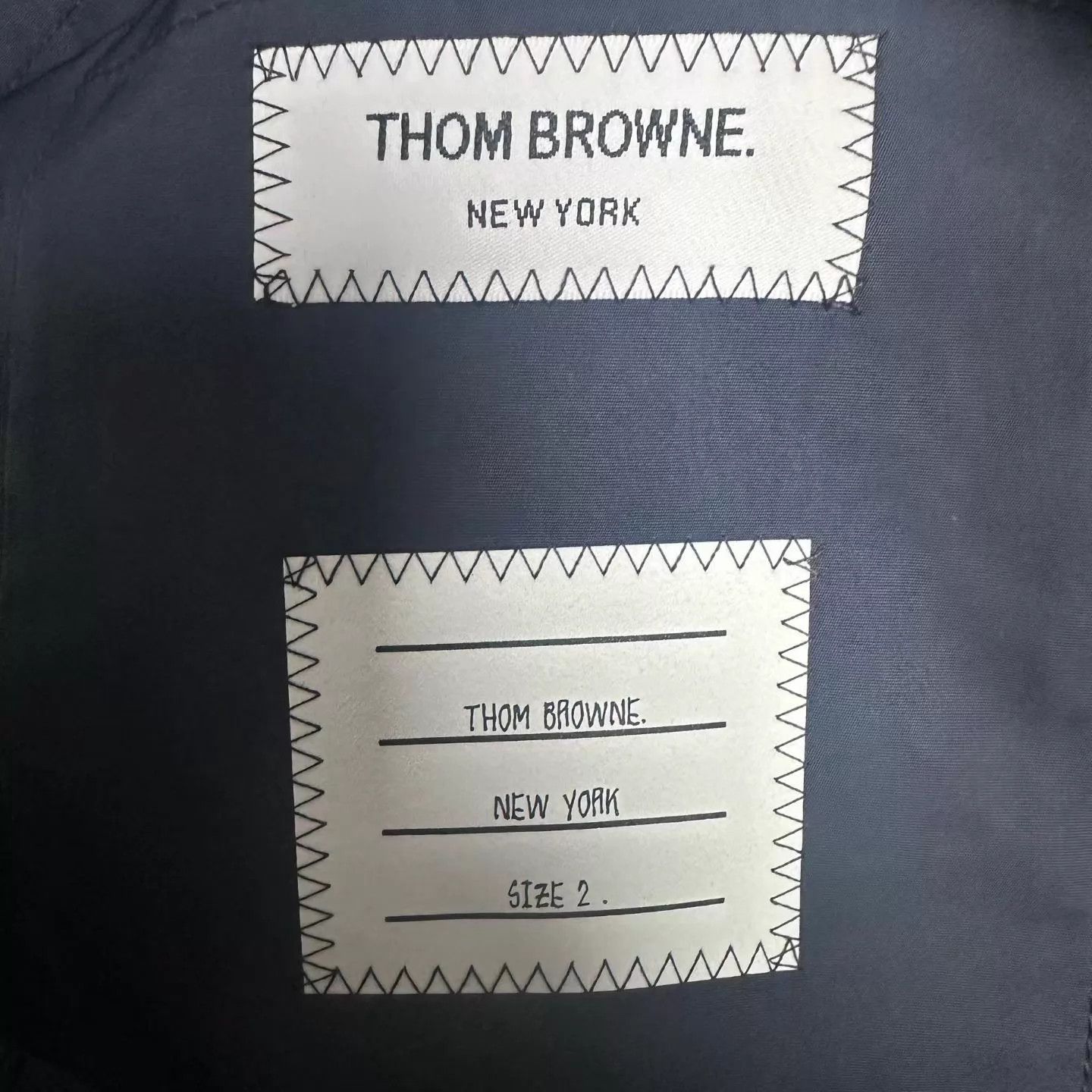 Thom Browne Thom Browne Solid Blue Black Long Sleeve Jacket Size 2 Size US M / EU 48-50 / 2 - 5 Thumbnail