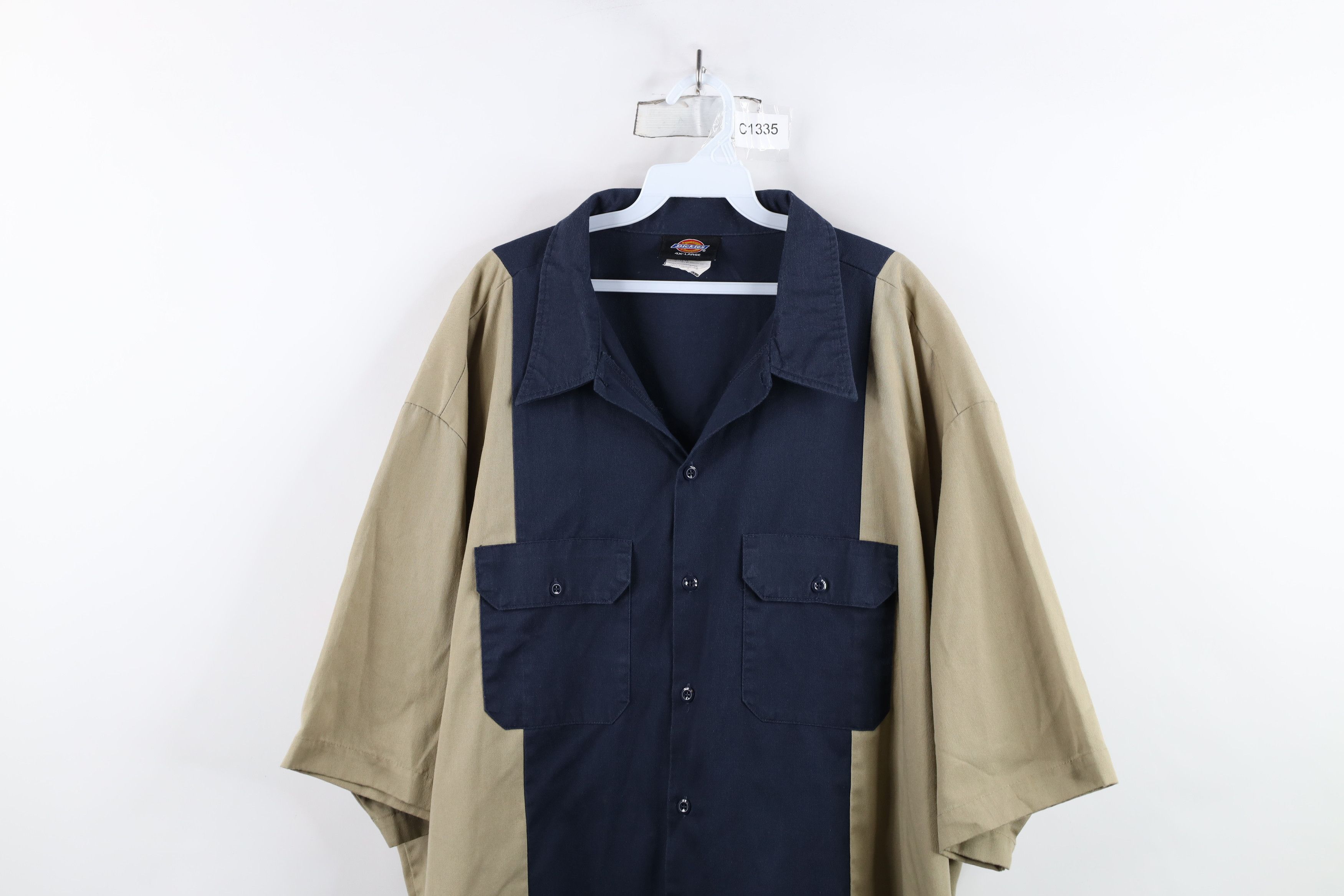 Dickies × Vintage Vintage Y2K Dickies Block Mechanic Workwear Button Shirt Size US XXL / EU 58 / 5 - 2 Thumbnail