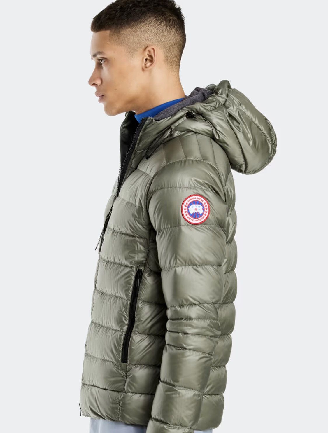 Canada Goose Crofton Hoodie Sagebrush Shiny Material Size US XXL / EU 58 / 5 - 2 Thumbnail