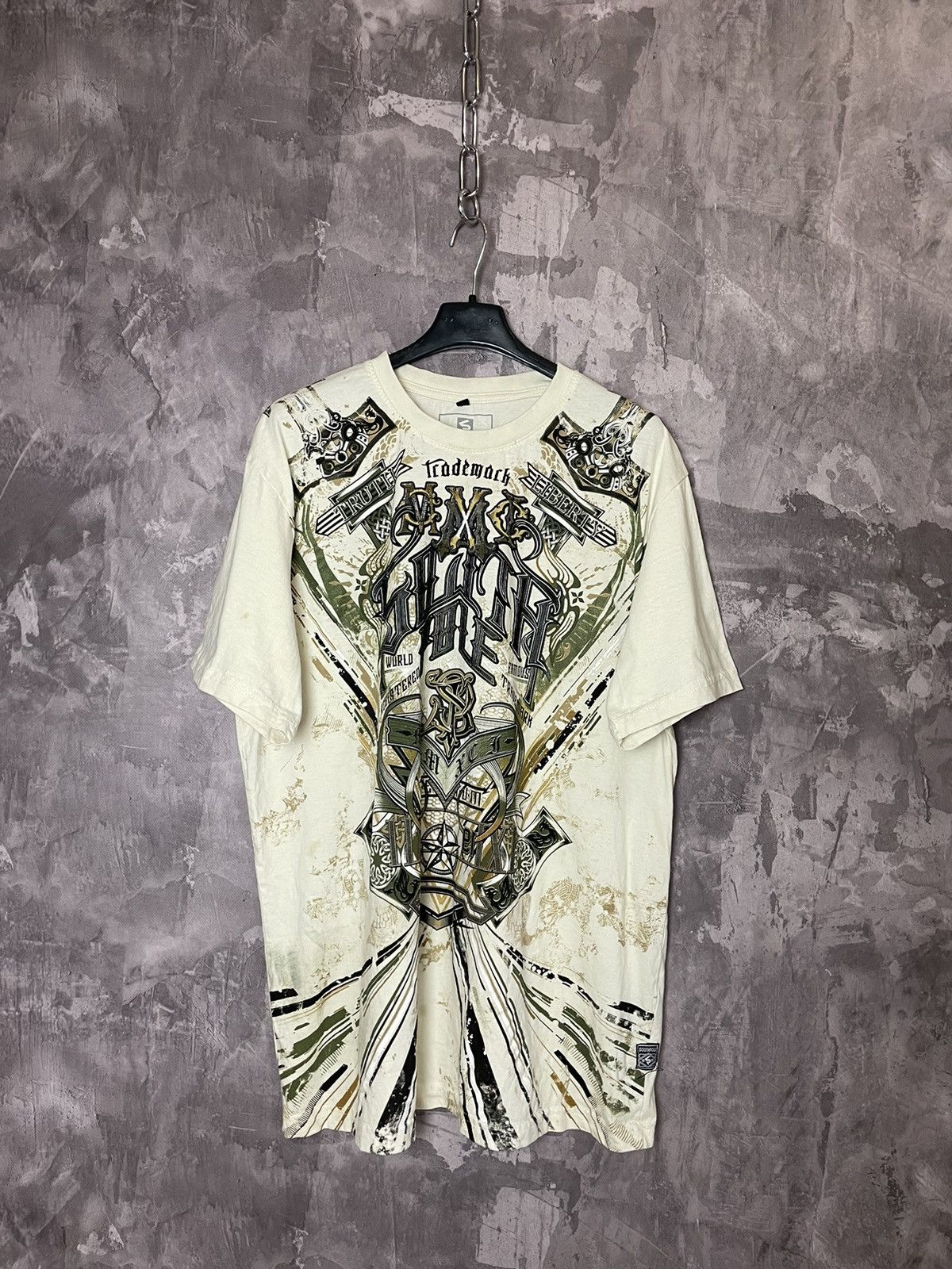 Affliction × Vintage Crazy Vintage Y2K Southpole Cybergoth t shirt Size US XL / EU 56 / 4 - 1 Thumbnail