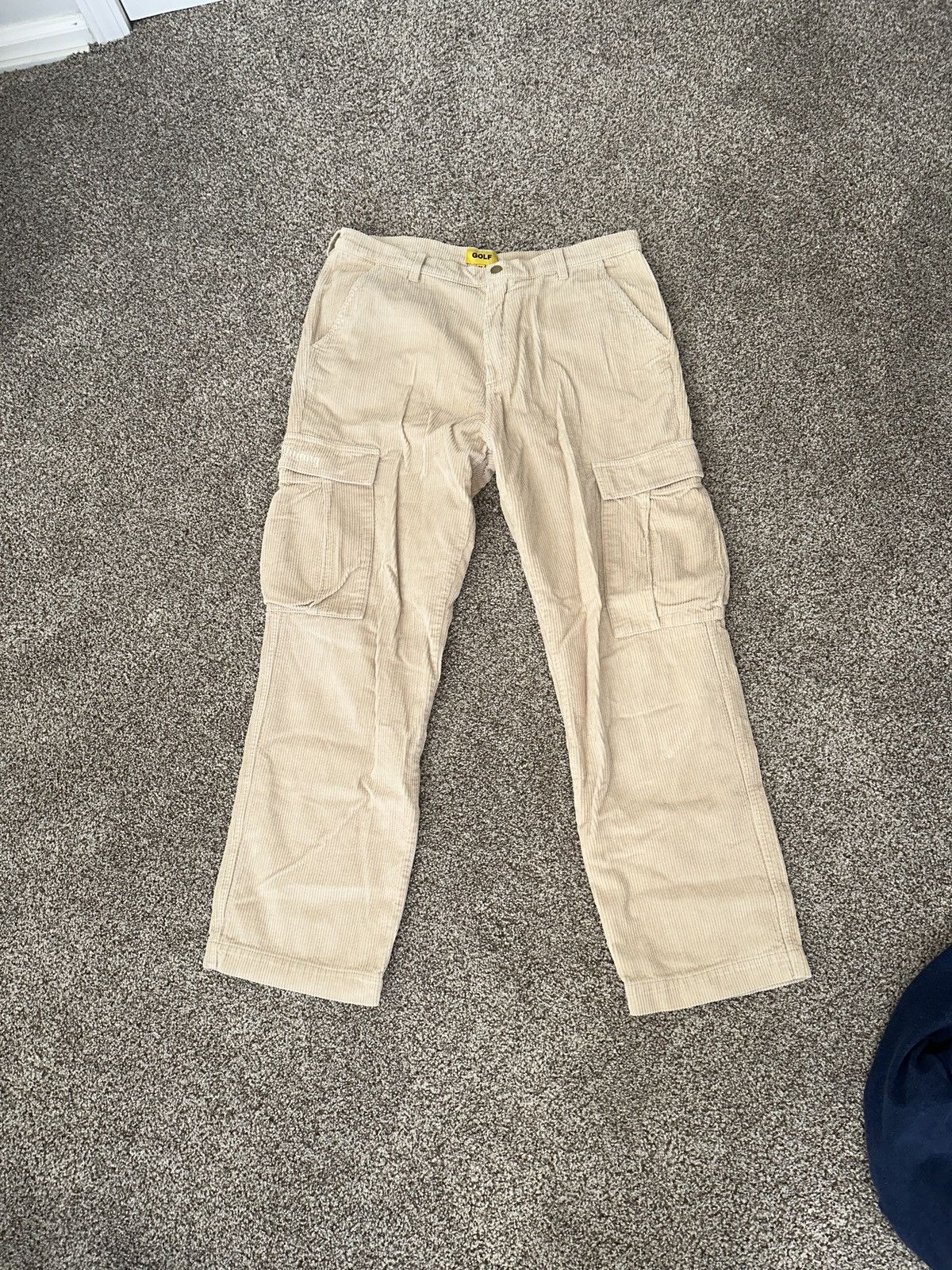 image of Golf Wang Corduroy Cargo Pants in Brown, Men's (Size 34)