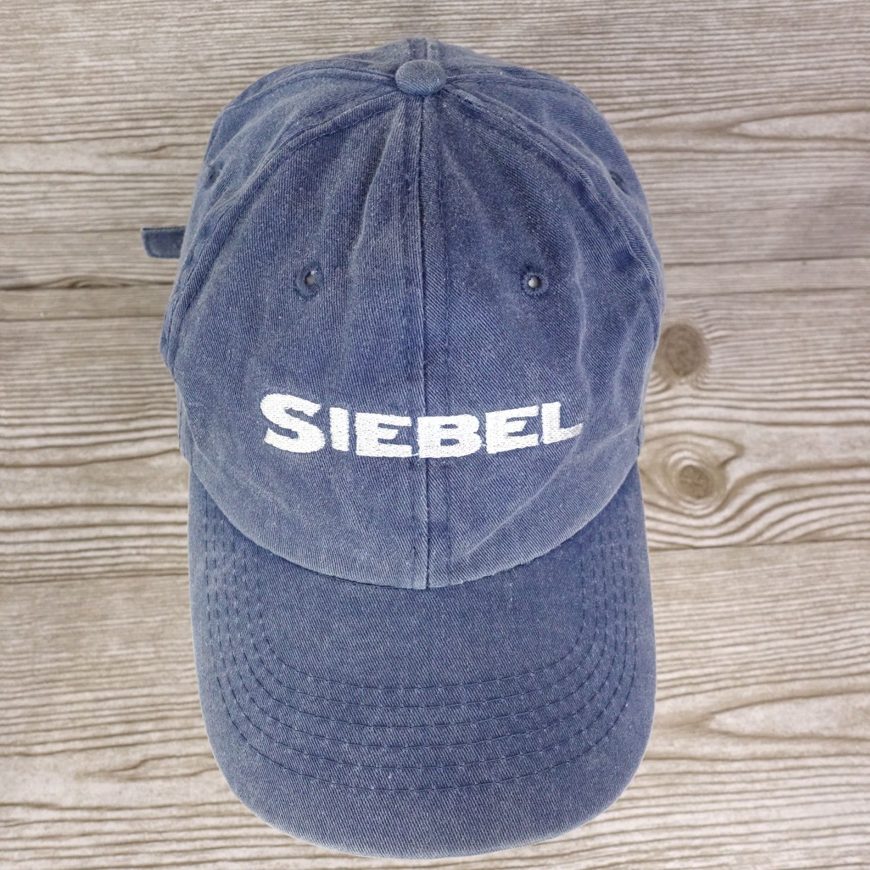 Vintage SIEBEL Logo Hat - Baseball Cap - Adjustable - Unisex Adults - One Size - Blue - Strapback Size ONE SIZE - 3 Thumbnail