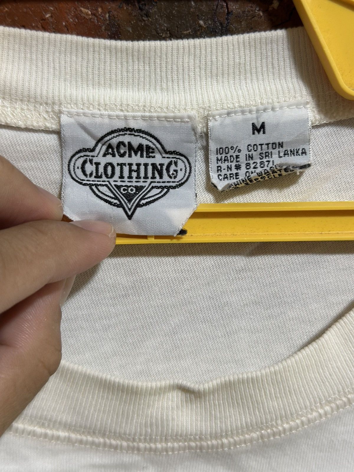 Acme Clothing × Cartoon Network × Vintage Vintage Looney Tunes Wile E Coyote RoadRunner Pocket Tee Size US L / EU 52-54 / 3 - 5 Thumbnail