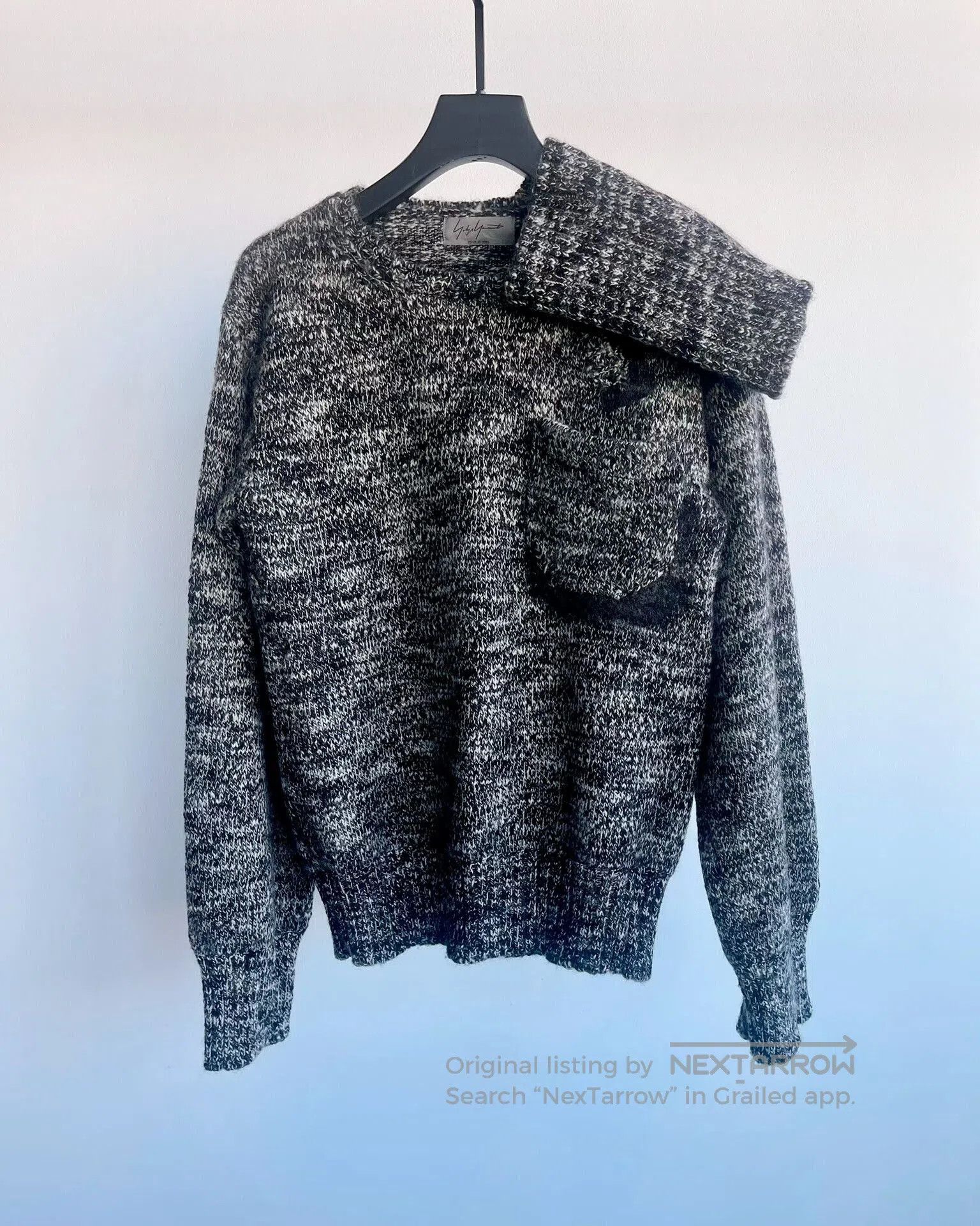 Other Yohji Yamamoto Knit Sweater with detachable collar. Size L / US 10 / IT 46 - 2 Thumbnail