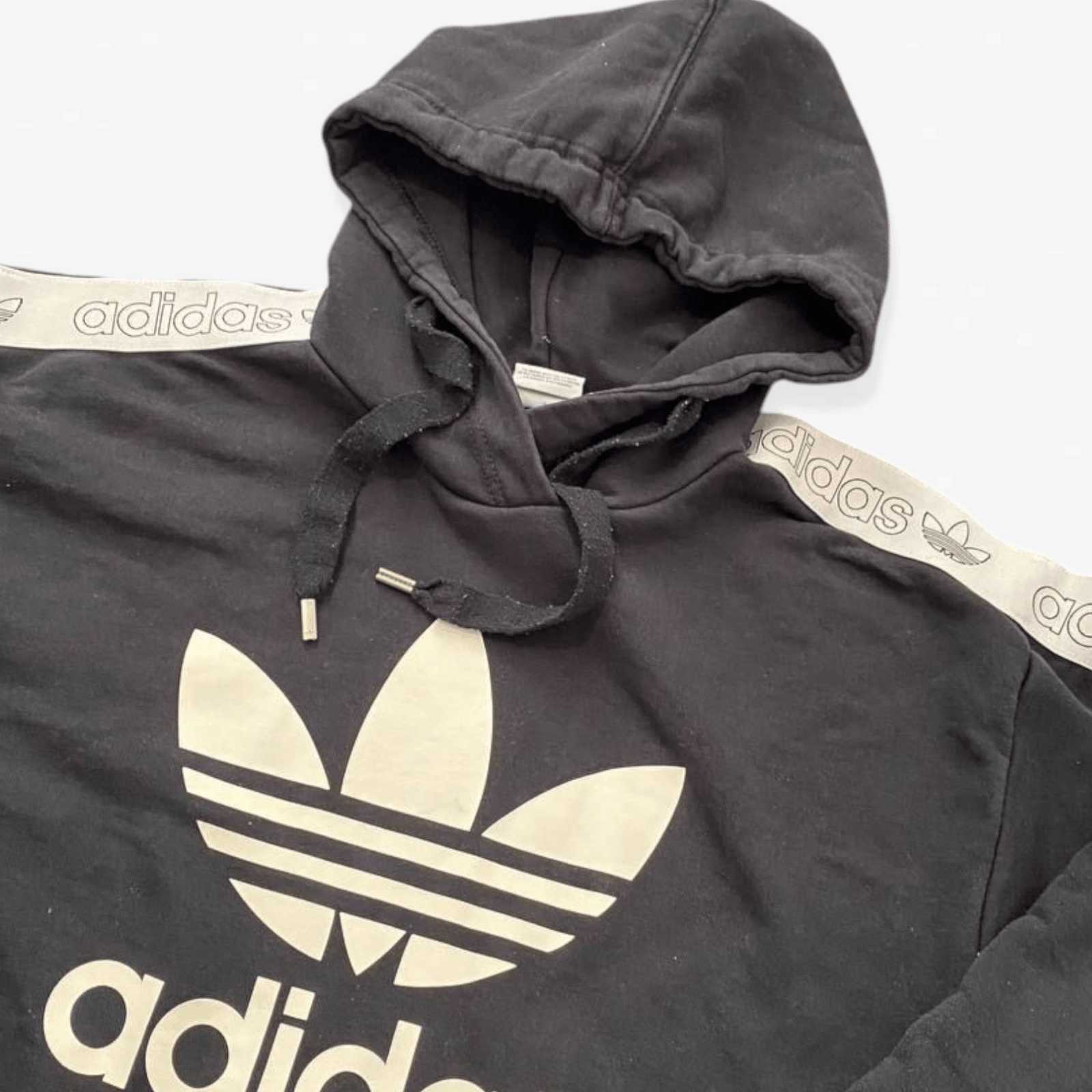 Adidas Adidas Big Logo Black Hoodie Sweater Pullover Size US M / EU 48-50 / 2 - 5 Thumbnail
