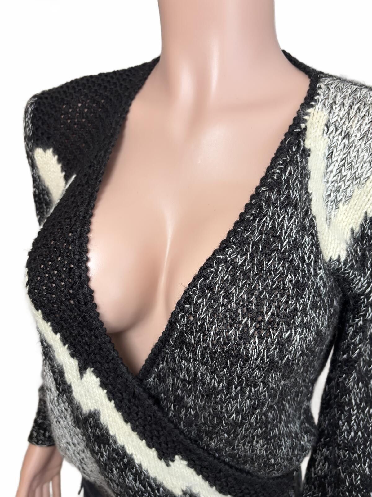 Other Bilboa Knit Sweater with Deep V-Neck Boho Angora Small Size S / US 4 / IT 40 - 4 Thumbnail