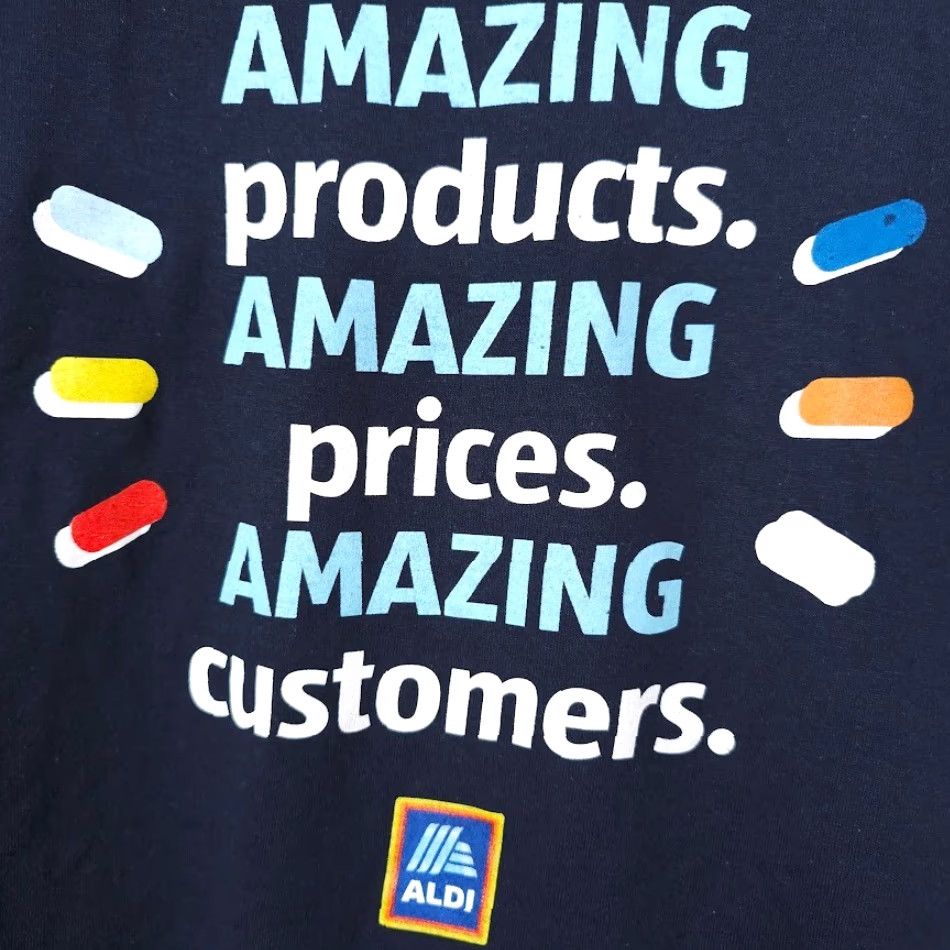 Gildan Aldi T Shirt Mens Size Large Blue Amazing Shopping Grocery Store Size US L / EU 52-54 / 3 - 4 Thumbnail