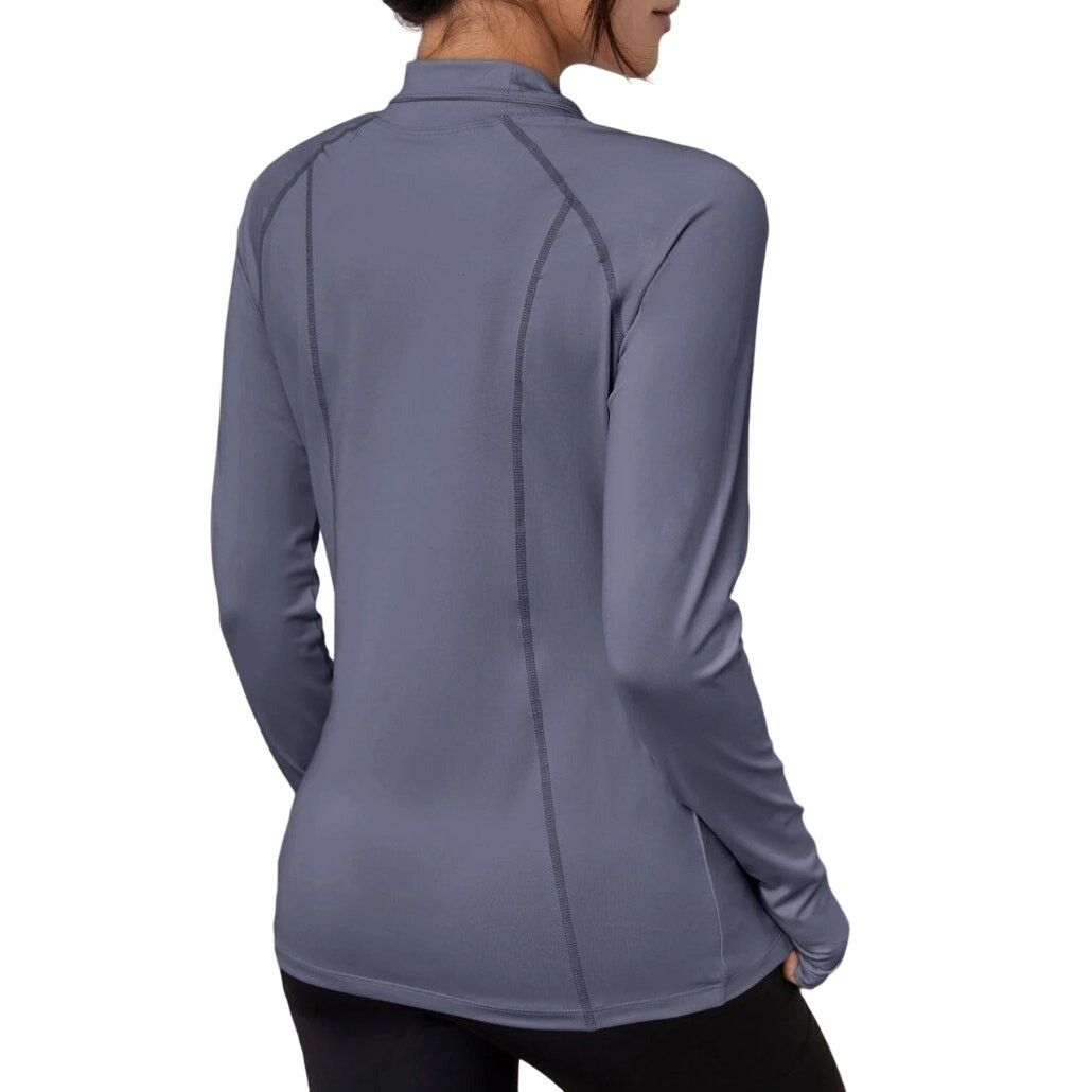 Shein Basic Zip Up Active Jacket in Dusty Blue, Size M Size M / US 6-8 / IT 42-44 - 2 Thumbnail