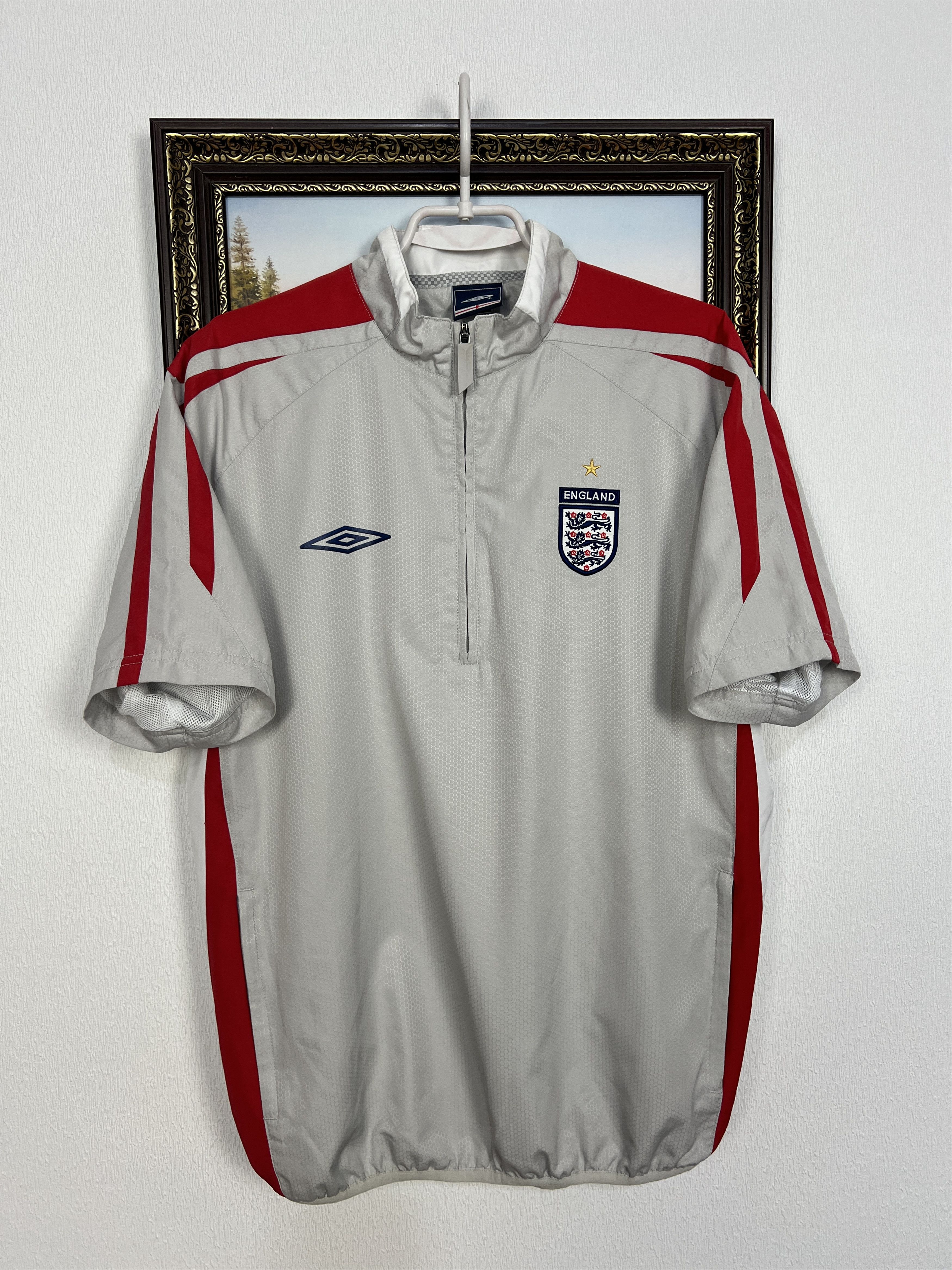 Vintage 2000's England Football Train Jersey Shirt Trikot