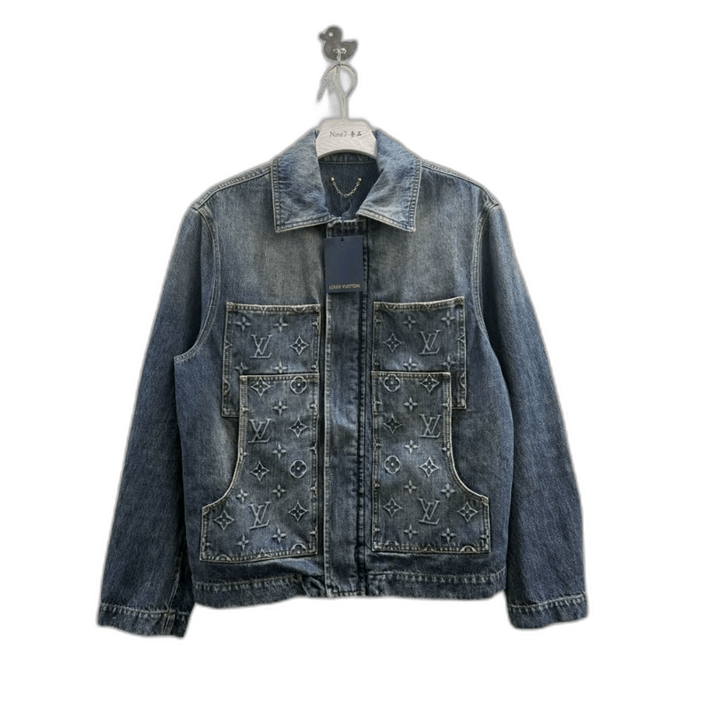 Louis Vuitton LV Louis Vuitton Denim Jacket with Logo-yf Size US L / EU 52-54 / 3 - 1 Thumbnail