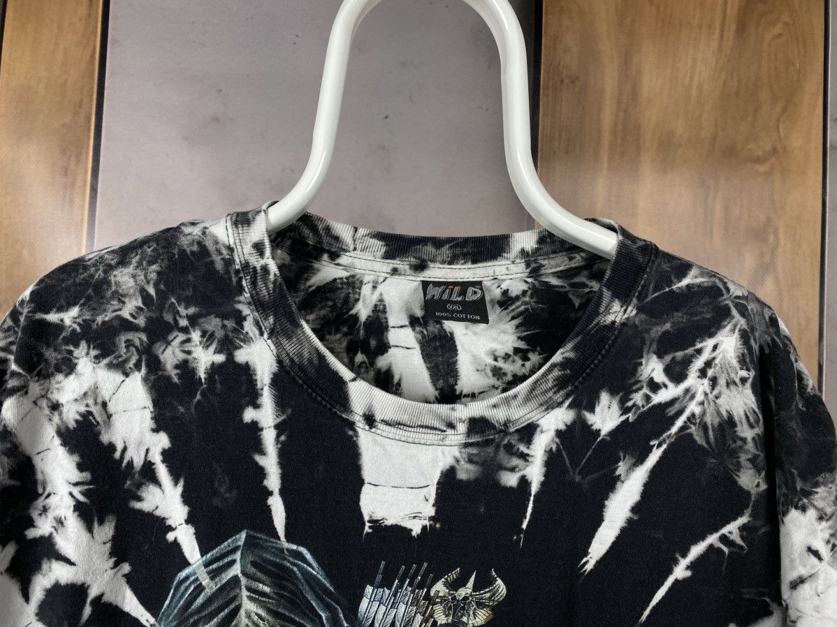 Vintage 💀Vintage 90s T-Shirt Wild Skeleton Death Tie Dye VTG Tee💀 Size US XXL / EU 58 / 5 - 6 Thumbnail