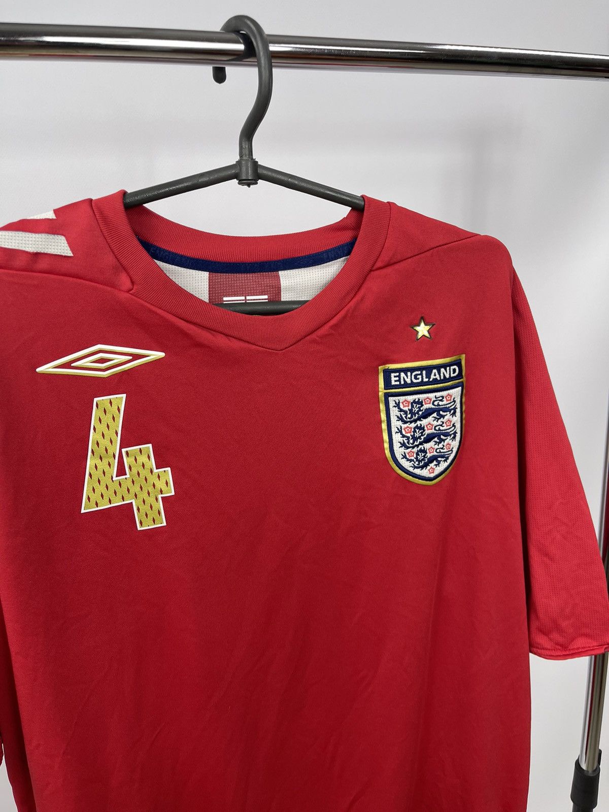 Umbro × Vintage England Football Shirt Jersey 2006-2008 GERRARD #4 Size XL Size US XL / EU 56 / 4 - 4 Thumbnail