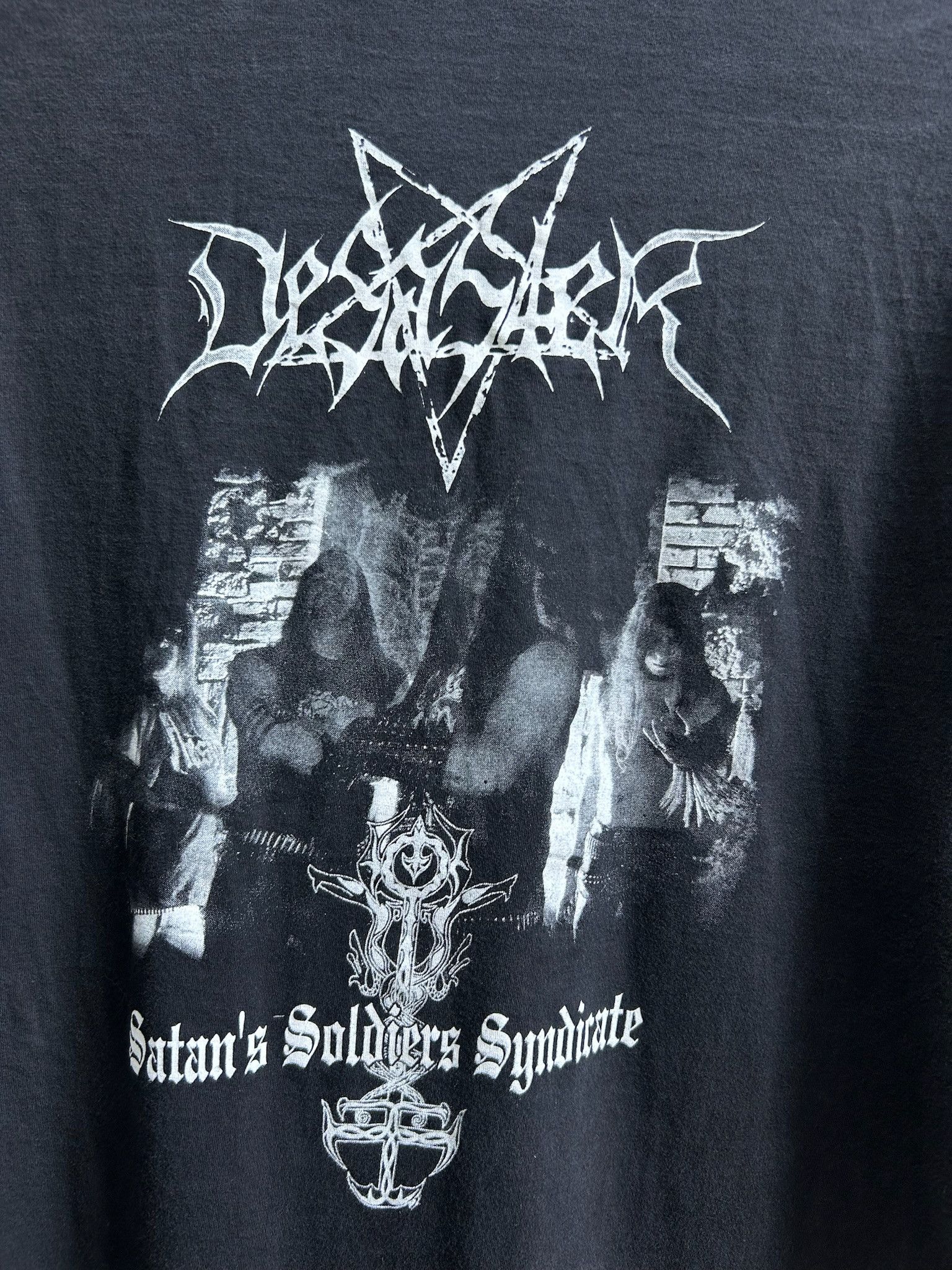 Band Tees × Vintage Desaster Vintage 2000s Satan's Soldiers Syndicate Band Tee Size US L / EU 52-54 / 3 - 10 Thumbnail