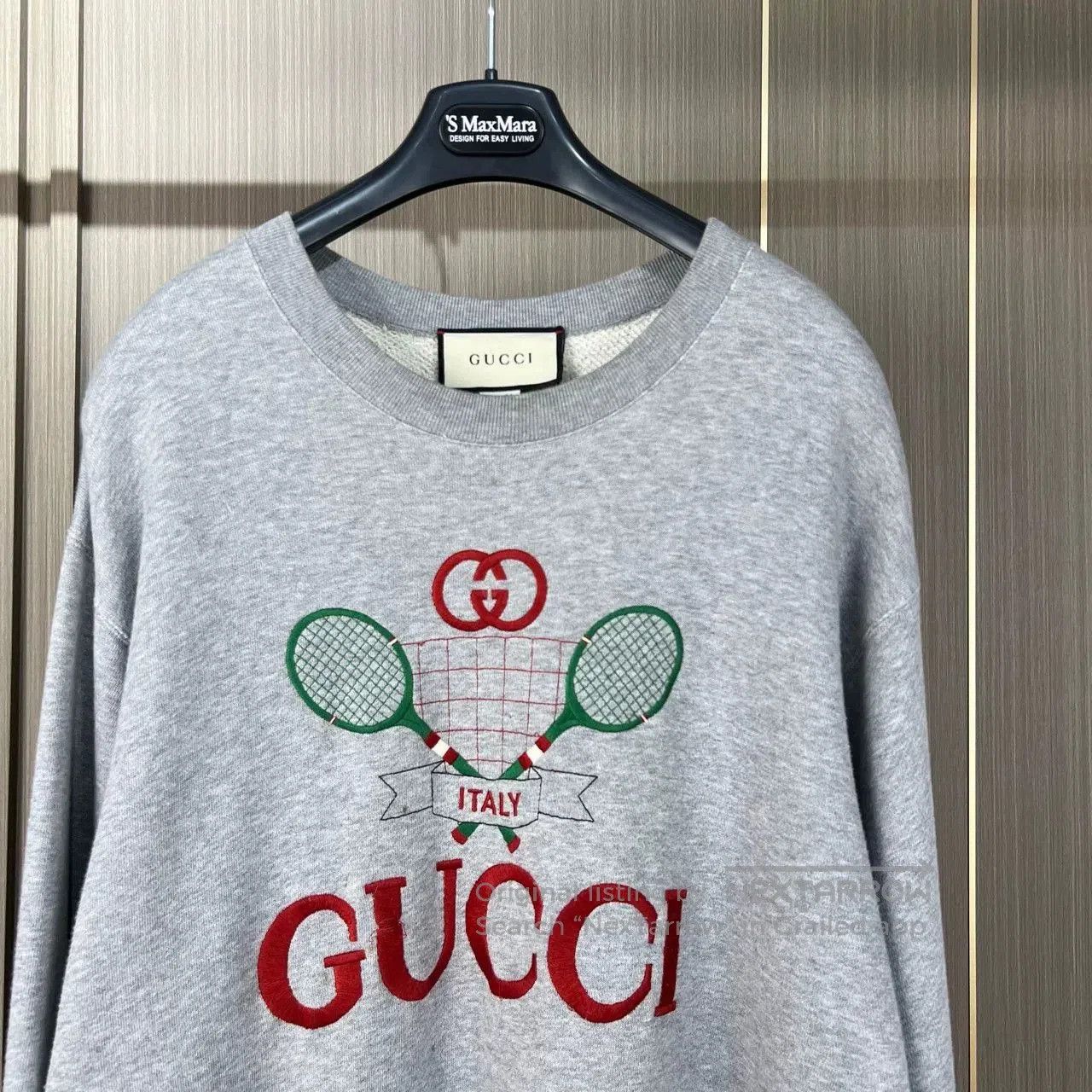 Gucci gucci embroidered grey sweatshirt with logo. Size US L / EU 52-54 / 3 - 3 Thumbnail