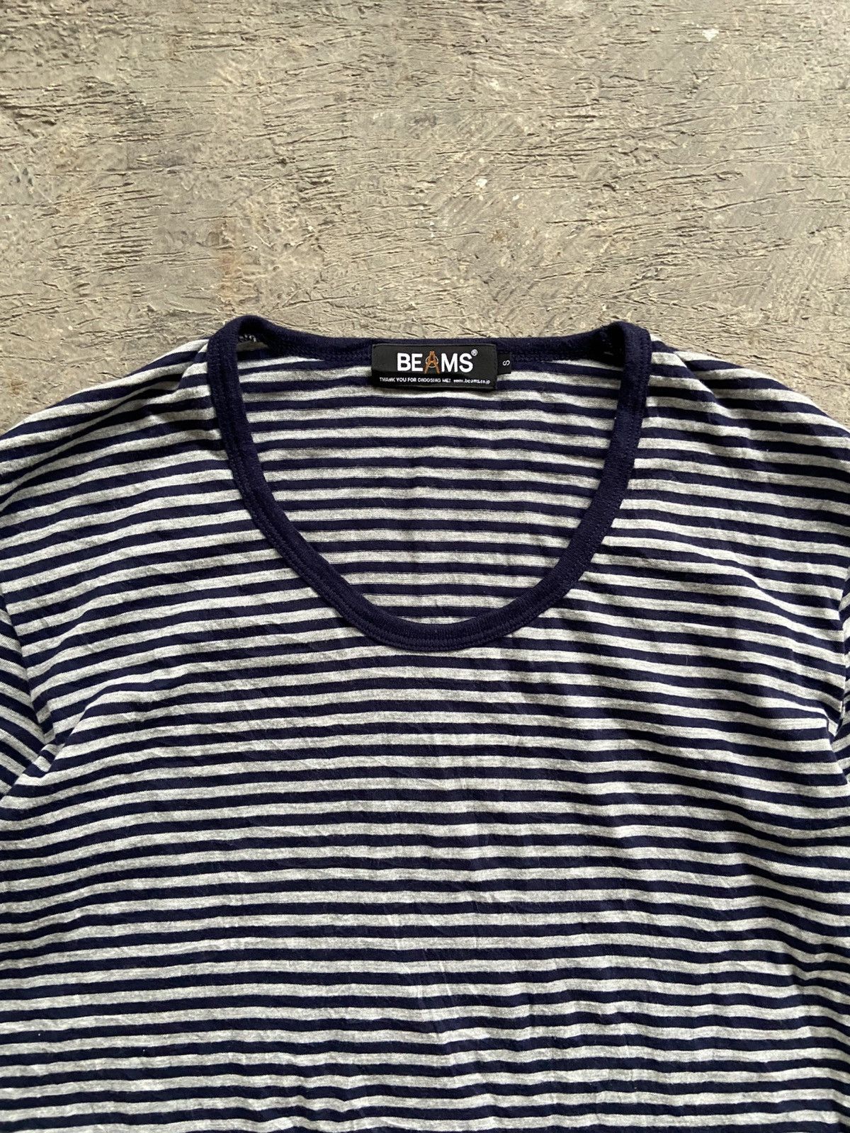 Beams Japan 2000s Beams Japan - Stripe Long Sleeve T-Shirt Size US S / EU 44-46 / 1 - 3 Thumbnail