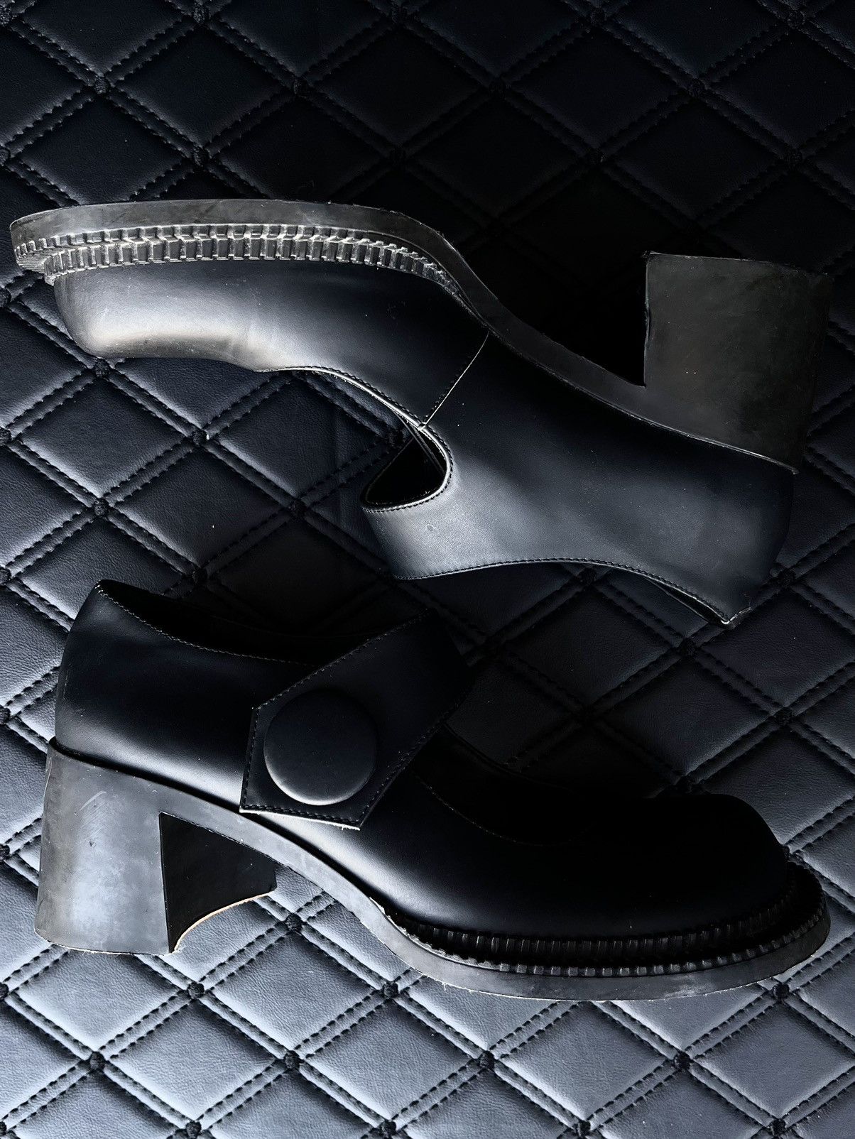 Maison Margiela Fall 2019 Maison Margiela Chunky Mary Jane Heels Size US 5 / IT 35 - 2 Thumbnail