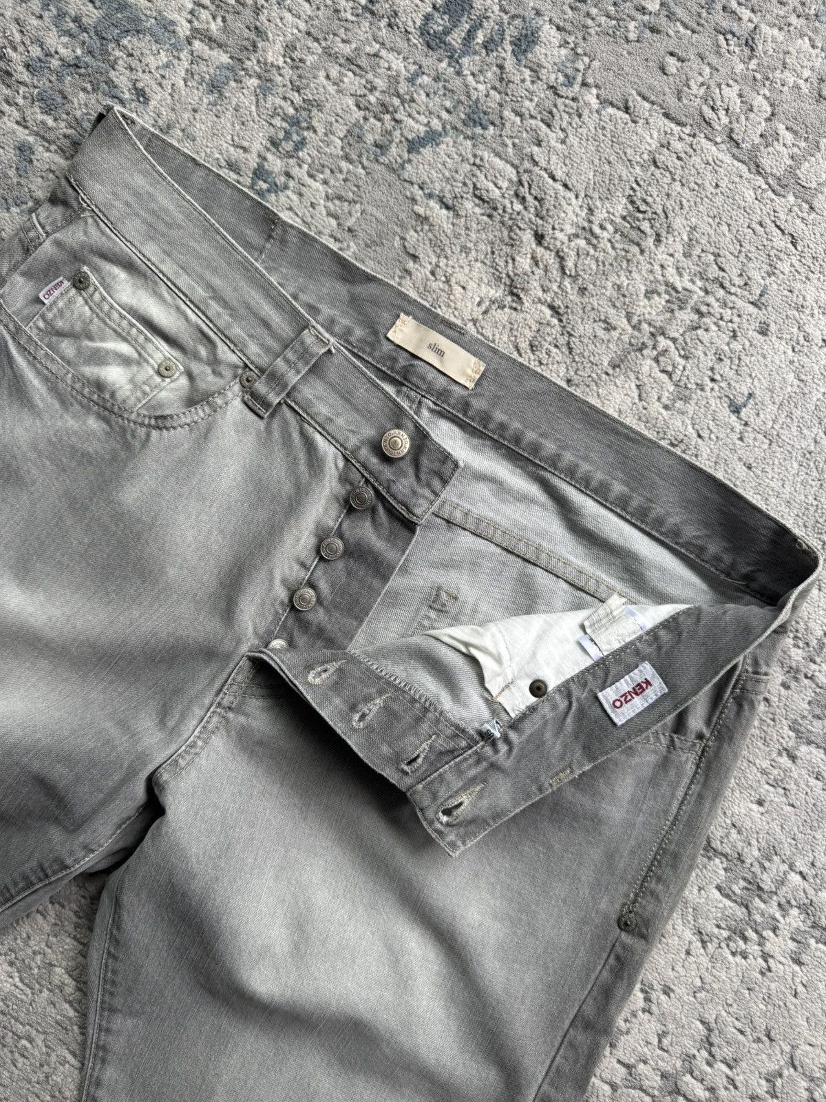 Kenzo Kenzo Vintage Gray Denim jeans Size 36 Size US 36 / EU 52 - 6 Thumbnail