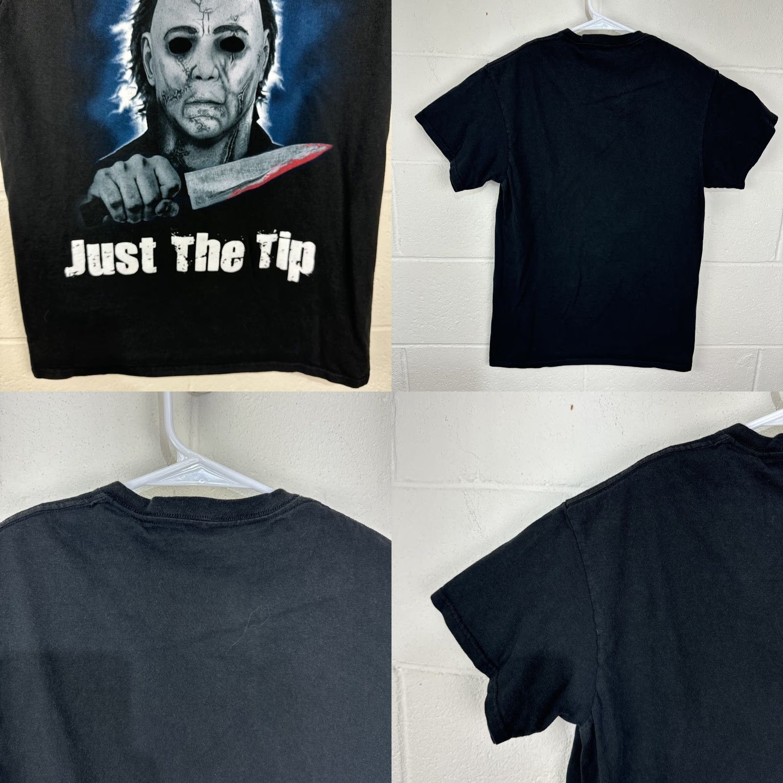 Vintage VINTAGE Halloween T-Shirt Men M Michael Myers Bloody Horror Short Sleeve Black 2010s Size US M / EU 48-50 / 2 - 8 Thumbnail