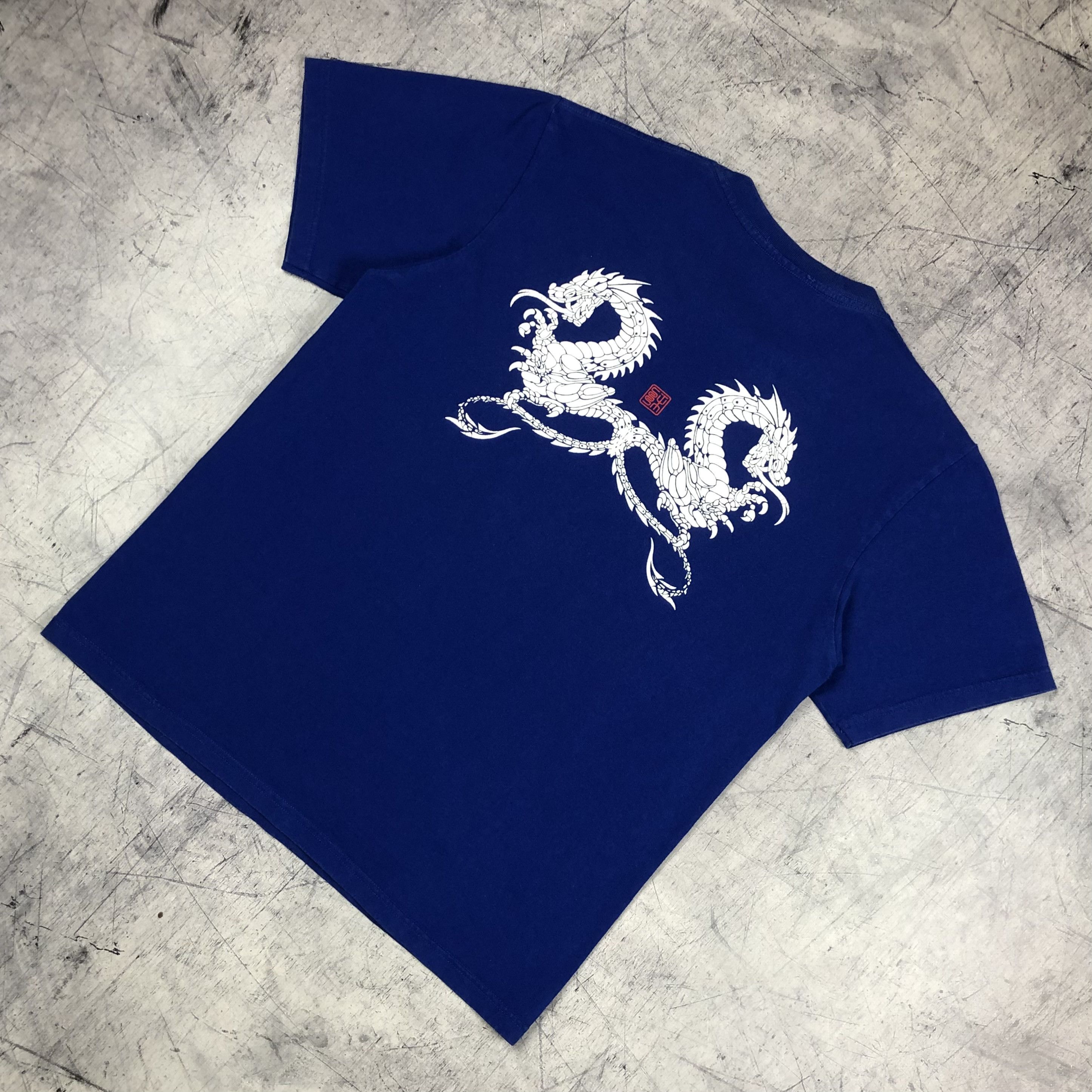 Stussy Vintage Stussy Outdoor Dragon Puff Print Tee y2k sk8 Size US M / EU 48-50 / 2 - 3 Thumbnail
