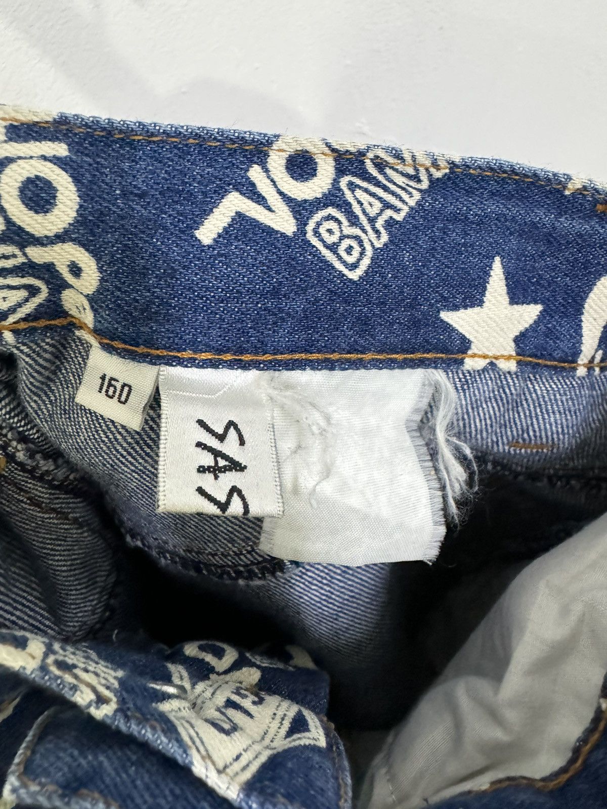 Hysteric Glamour VINTAGE FULL PRINTED FLARE DENIM VOGLIA JEANS Size US 29 - 13 Thumbnail