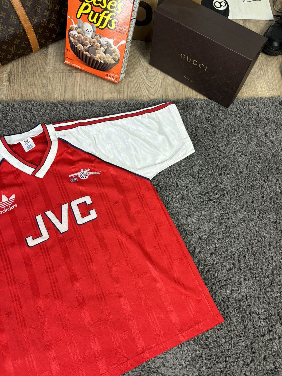 Adidas × Vintage RARE Arsenal Home Shirt 1988 - 1990 Adidas / JVC Jersey Size US M / EU 48-50 / 2 - 5 Thumbnail
