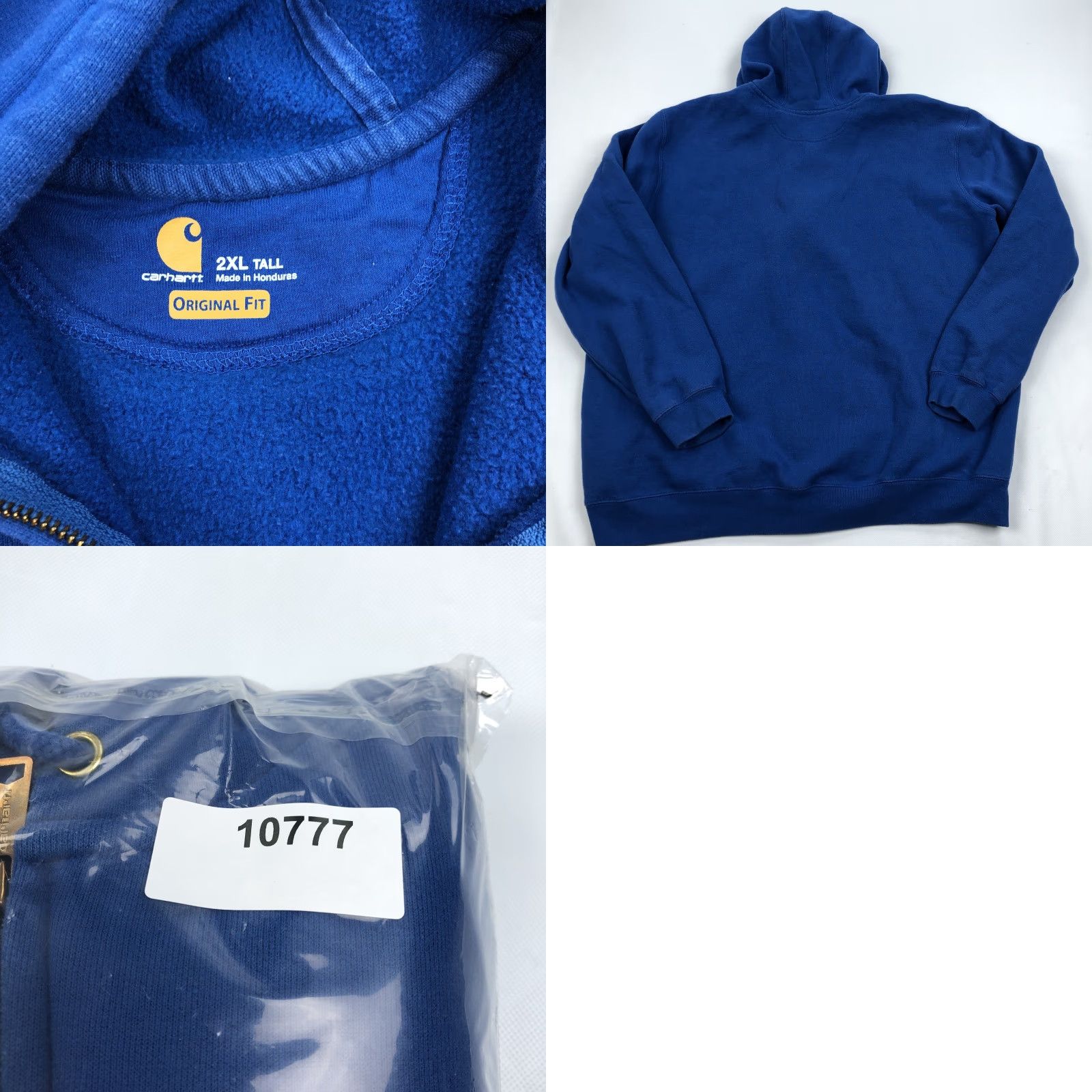 Carhartt Carhartt Men's 2XL Tall Royal Blue Full Zip Hoodie Sweatshirt Original Fit K122 Size US XXL / EU 58 / 5 - 8 Thumbnail