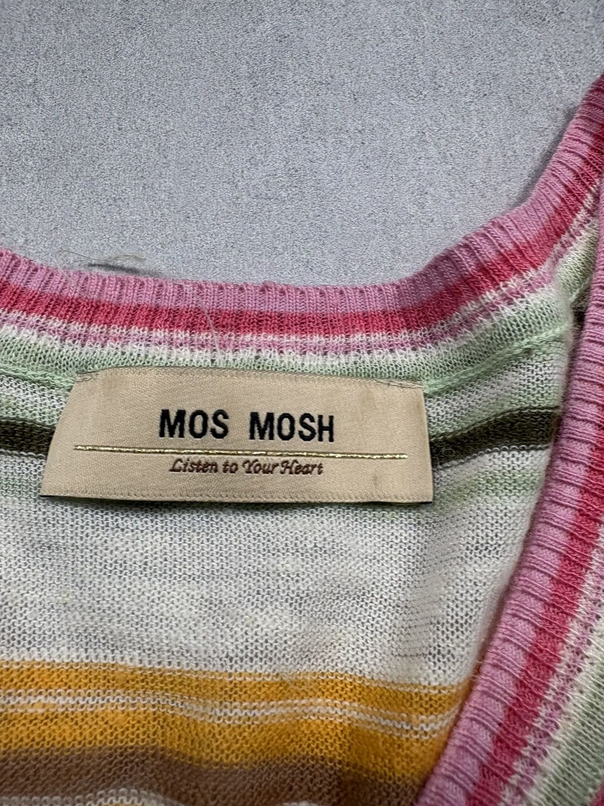 Other MOS MOSH Striped V-Neck Lightweight Knit Top Women’s S Size S / US 4 / IT 40 - 8 Thumbnail