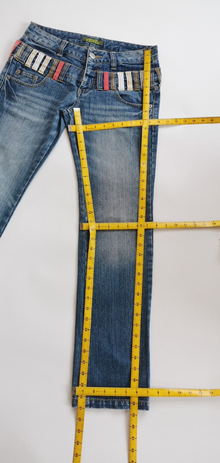 Japanese Brand Mouth Valley Double Waist Distressed Jeans Size US 30 / EU 46 - 11 Thumbnail