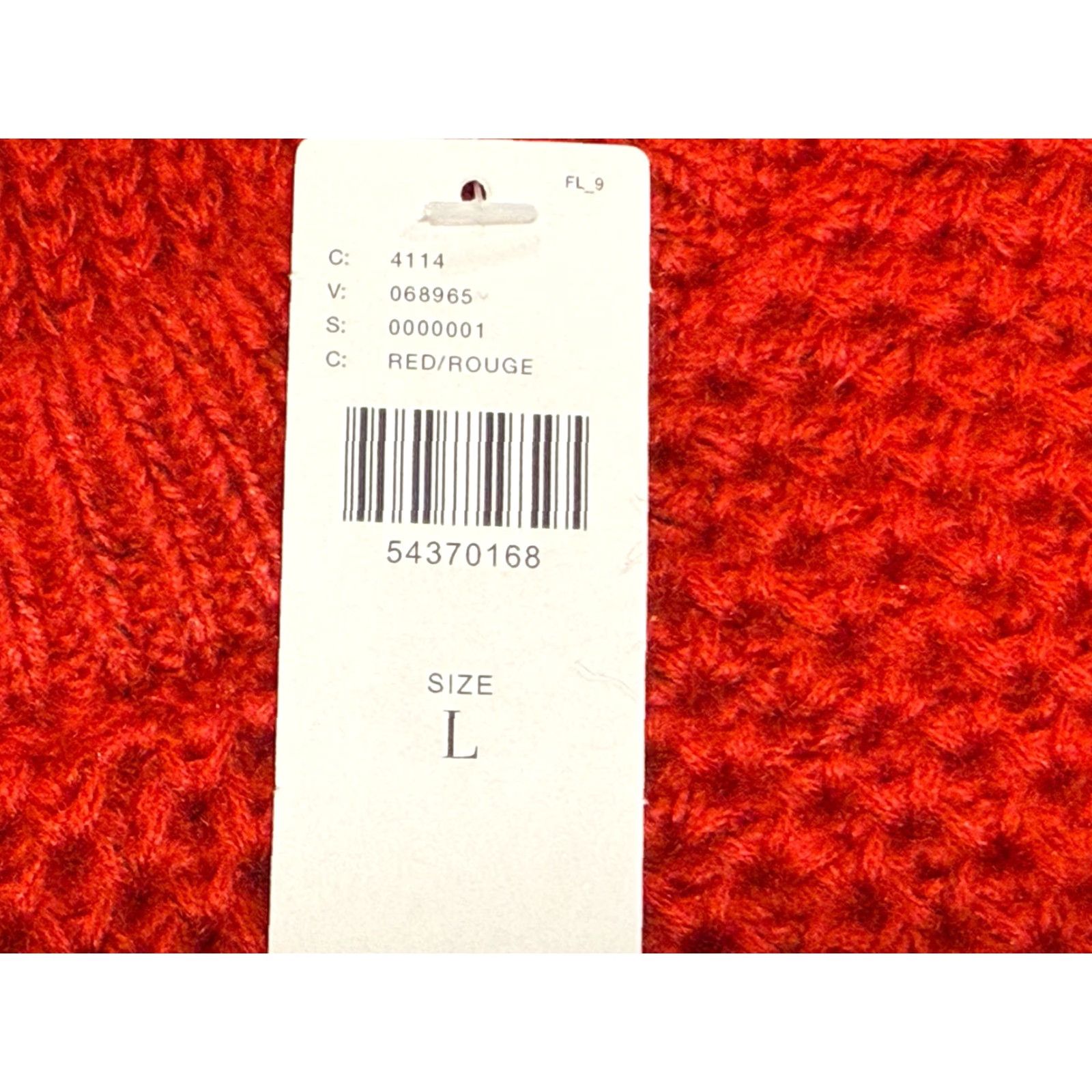 Anthropologie NWT Anthropologie Red Cable Knit Crew Neck Sweater Sz L For Love Minimalist Holiday Christmas Party Women Pullover Striped Acrylic Brand Size L / US 10 / IT 46 - 6 Thumbnail