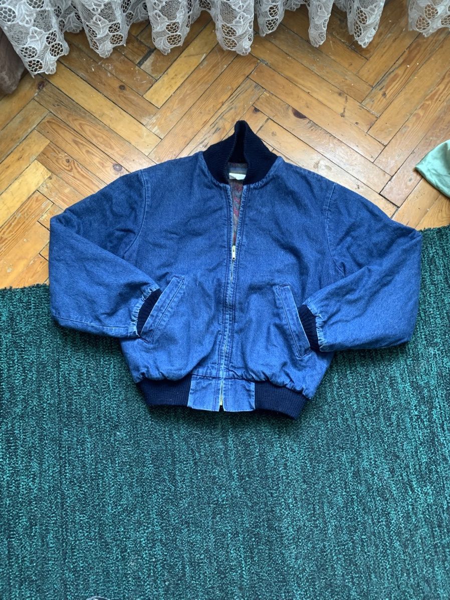 Oshkosh 🔥VINTAGE OSHKOSH DENIM BOMBER 90s MADE IN USA Size US S / EU 44-46 / 1 - 7 Thumbnail
