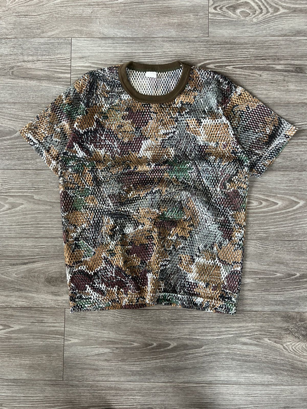 Other Vintage Transparent Hunt Camo Trees Colourway Perforated Tee Size US M / EU 48-50 / 2 - 5 Thumbnail
