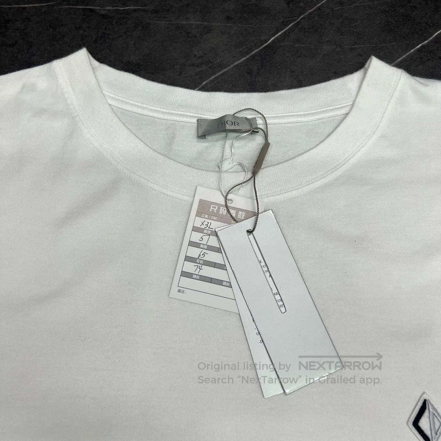 Dior dior 23ss short sleeve logo t-shirt. Size US XXL / EU 58 / 5 - 4 Thumbnail