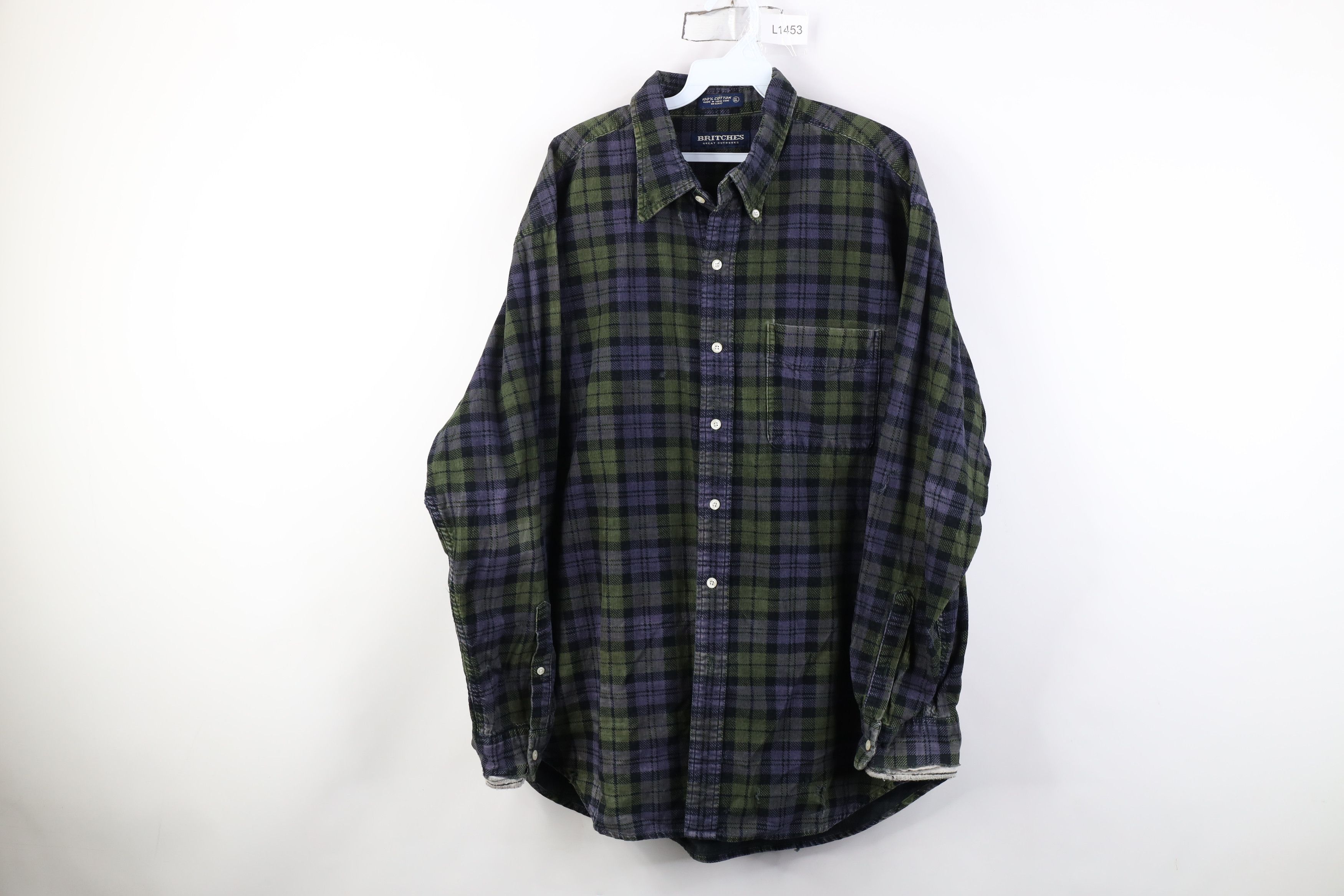 Vintage Vintage 90s Streetwear Collared Button Down Shirt Plaid Size US XL / EU 56 / 4 - 1 Thumbnail