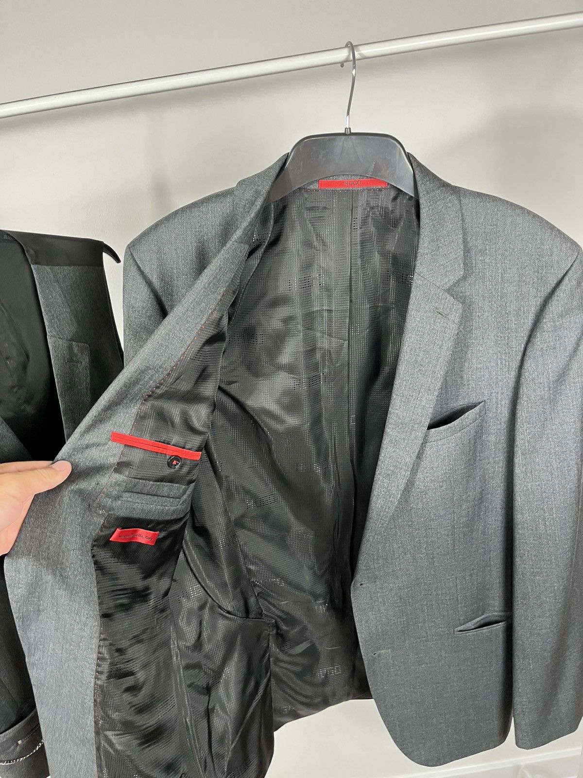 Hugo Boss Hugo Boss wool blazer and vest set gray, size 40L (M/L) Size 40L - 8 Thumbnail
