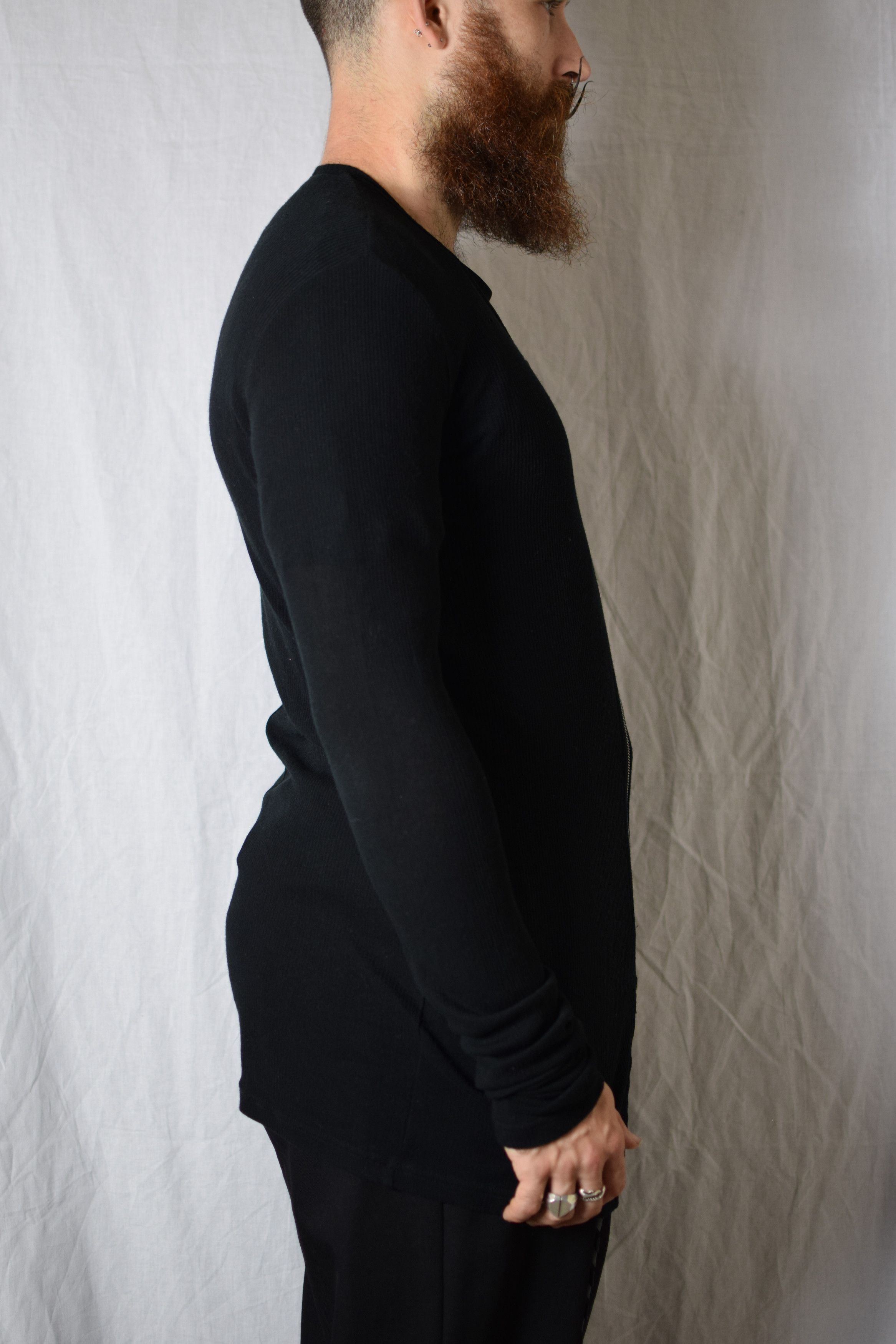 Julius Julius SS09 Black Zip-Up Cardigan - 257CUM55 Size US M / EU 48-50 / 2 - 5 Thumbnail