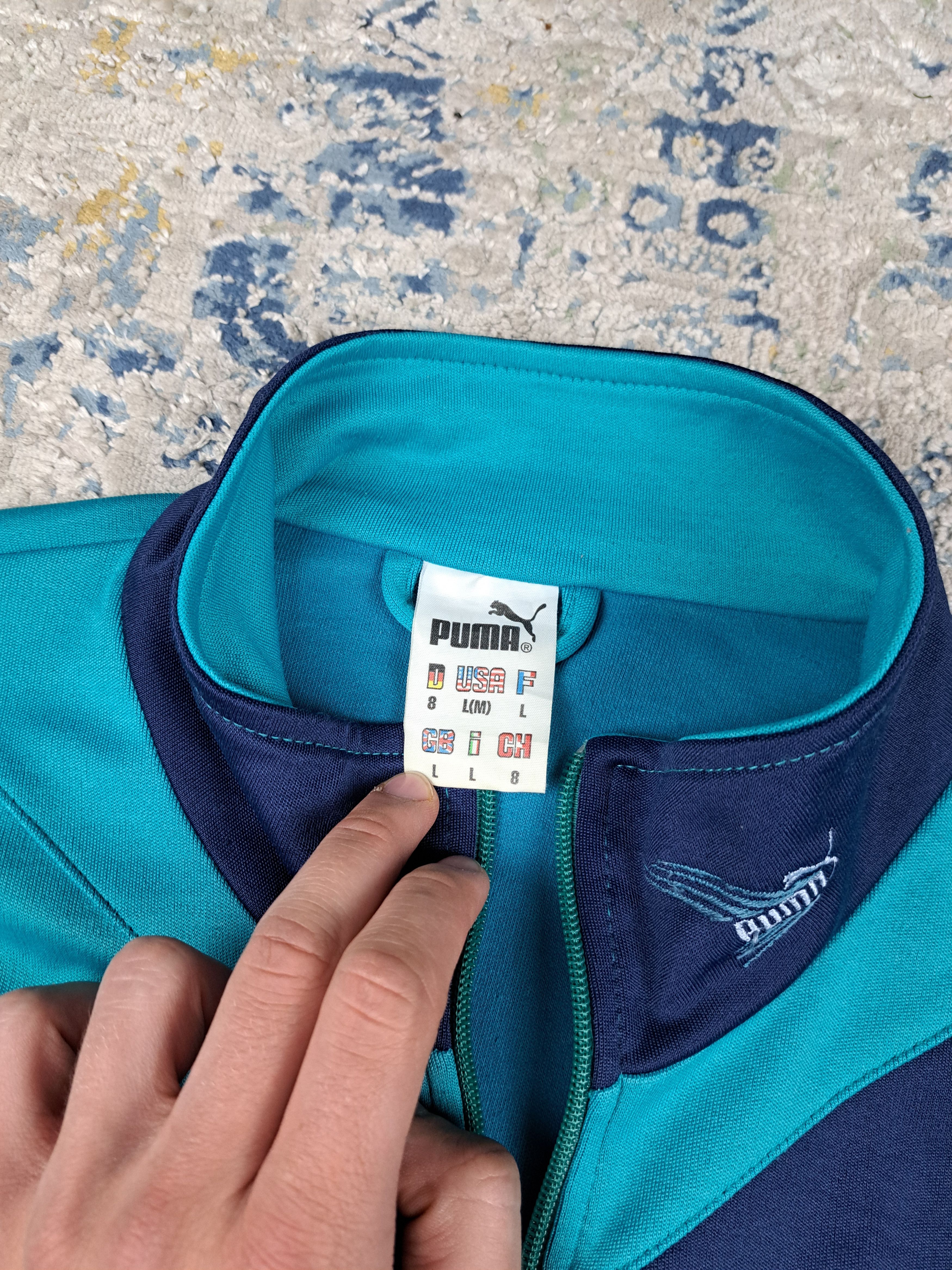 Puma Vintage 80s Puma Track Jacket Soccer Aesthetic Blokecore Size US L / EU 52-54 / 3 - 4 Thumbnail