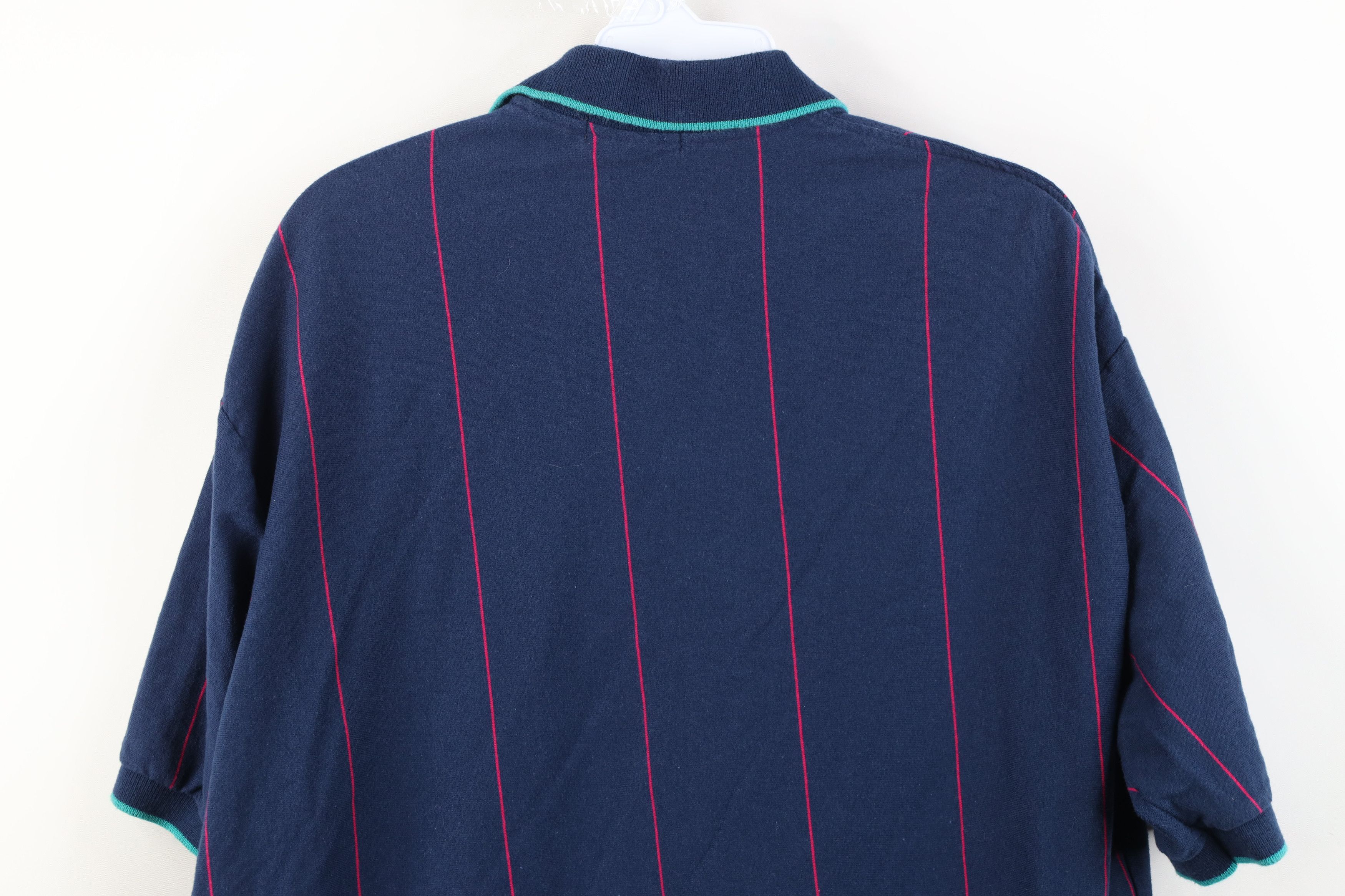 Vintage Vintage 90s Streetwear Knit Collared Golf Polo Shirt USA Size US XL / EU 56 / 4 - 10 Thumbnail