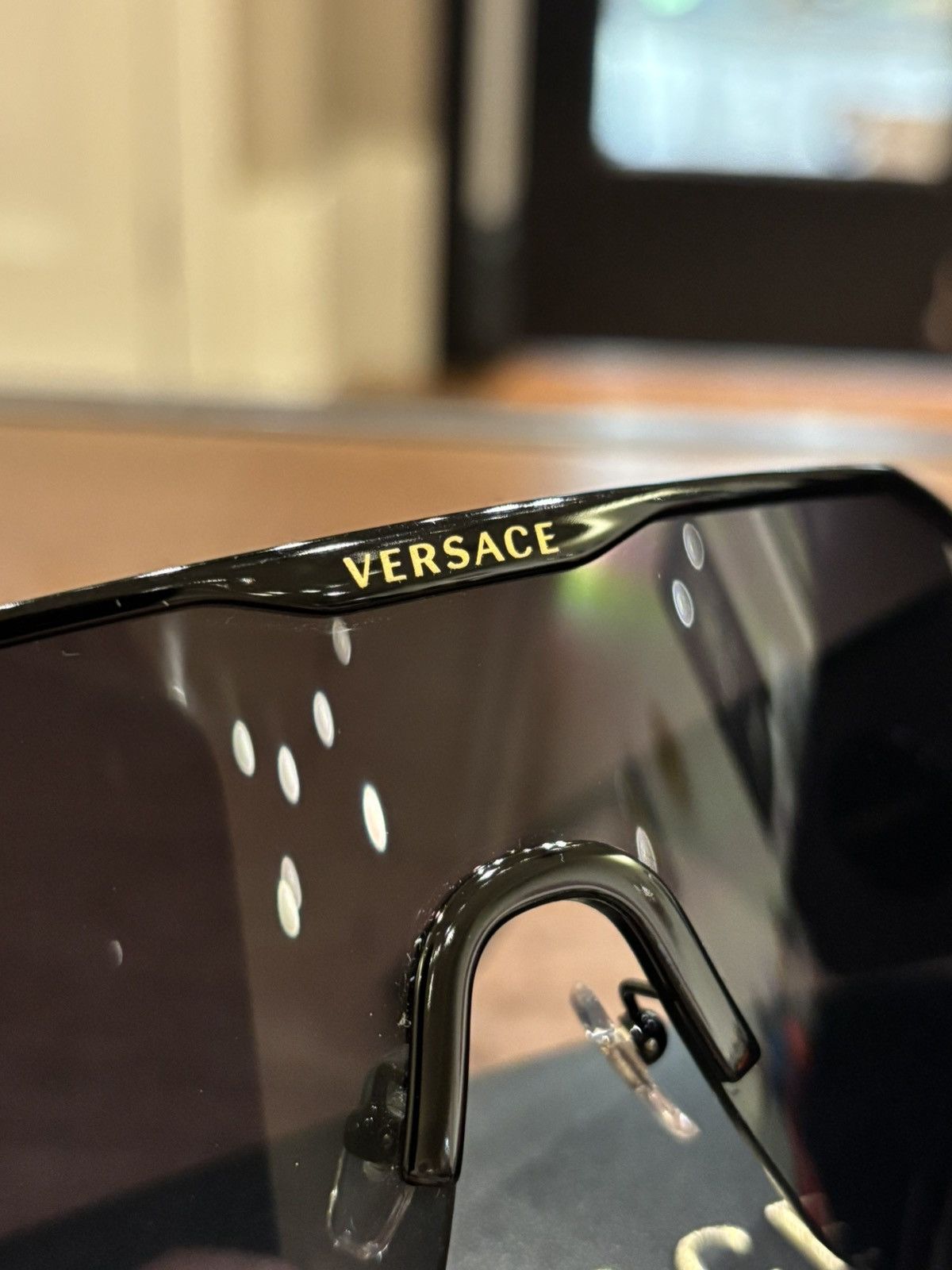 Versace Versace Black Visor Sunglasses Size ONE SIZE - 3 Thumbnail