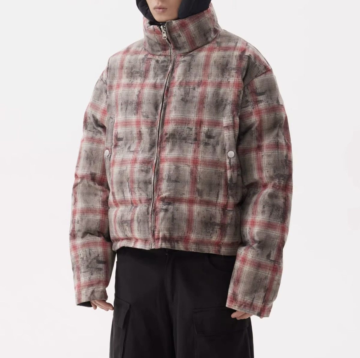 Designer Vintage Retro Style Plaid Reversible Jacket Coat Size US M / EU 48-50 / 2 - 3 Thumbnail